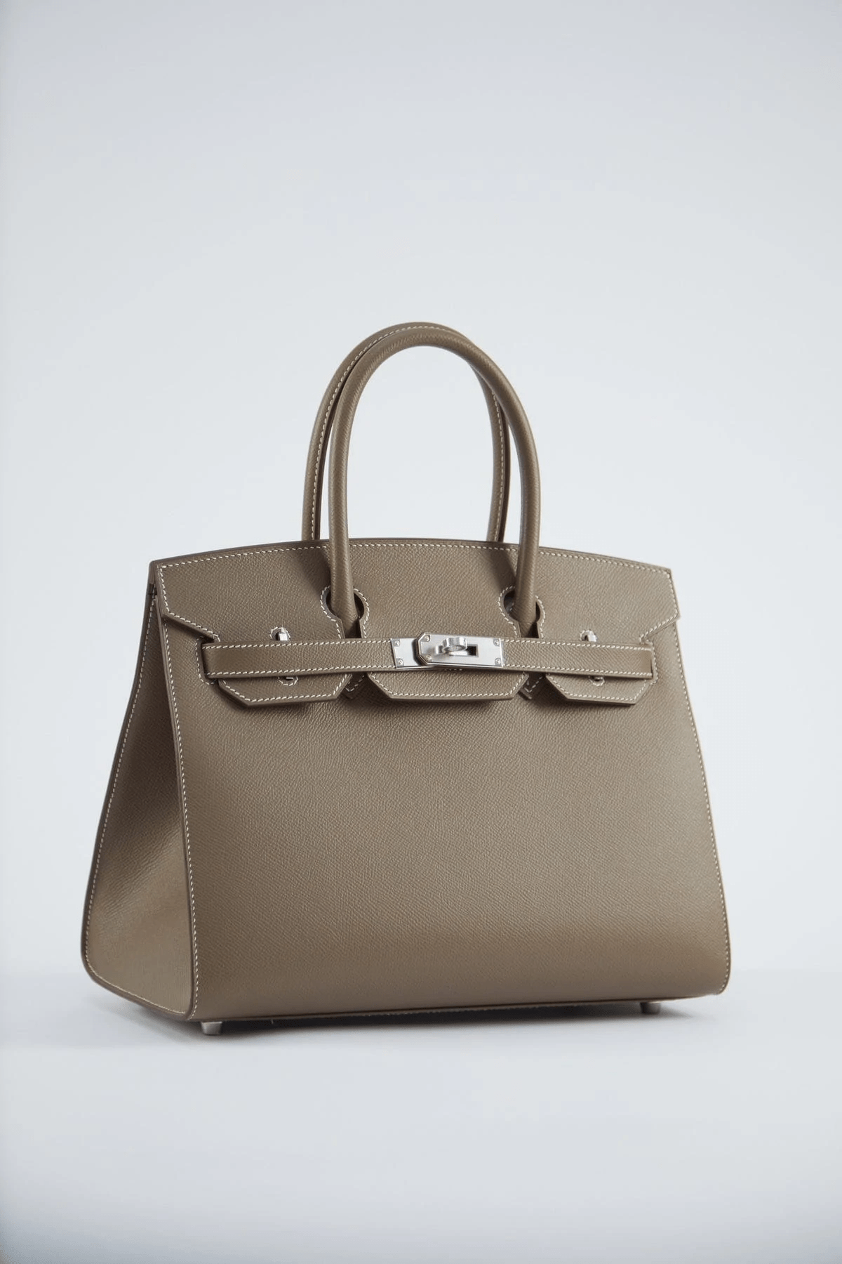 Hermès HERMÈS BIRKIN 30CM ETOUPE Epsom Leather with Palladium Hardware