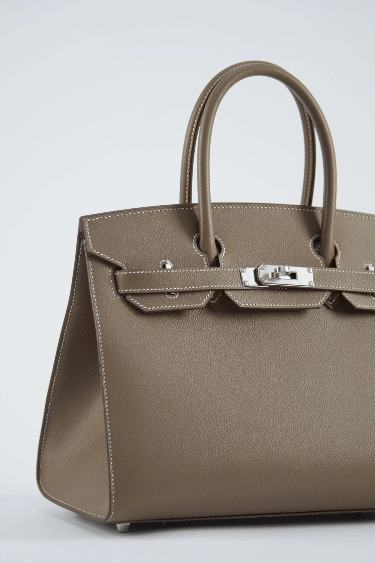 Hermès HERMÈS BIRKIN 30CM ETOUPE Epsom Leather with Palladium Hardware