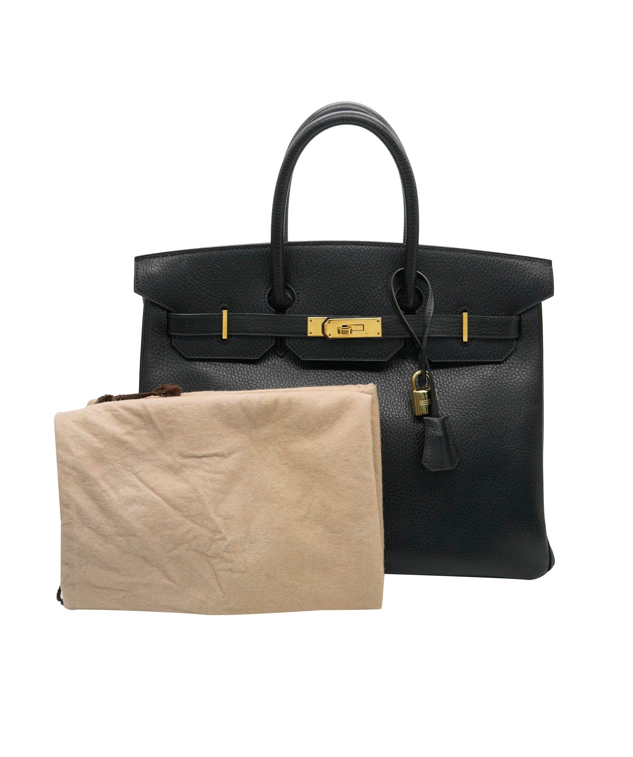 Hermès HERMES BIRKIN 35 BLACK ARDENNES HAND BAG 〇Y 90242130 DBXS0650