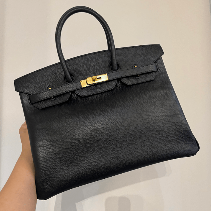 Hermès Hermes Birkin 35 Black Clemence GHW #G ASL8705