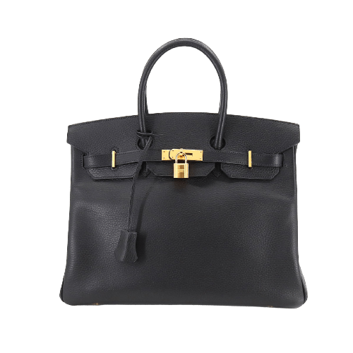 Hermès Hermes Birkin 35 Black Clemence GHW #G ASL8705