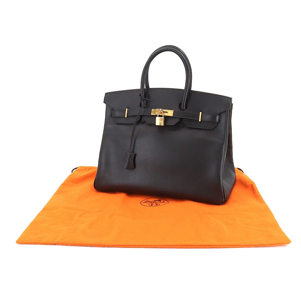 Hermès Hermes Birkin 35 Black Clemence GHW #G ASL8705