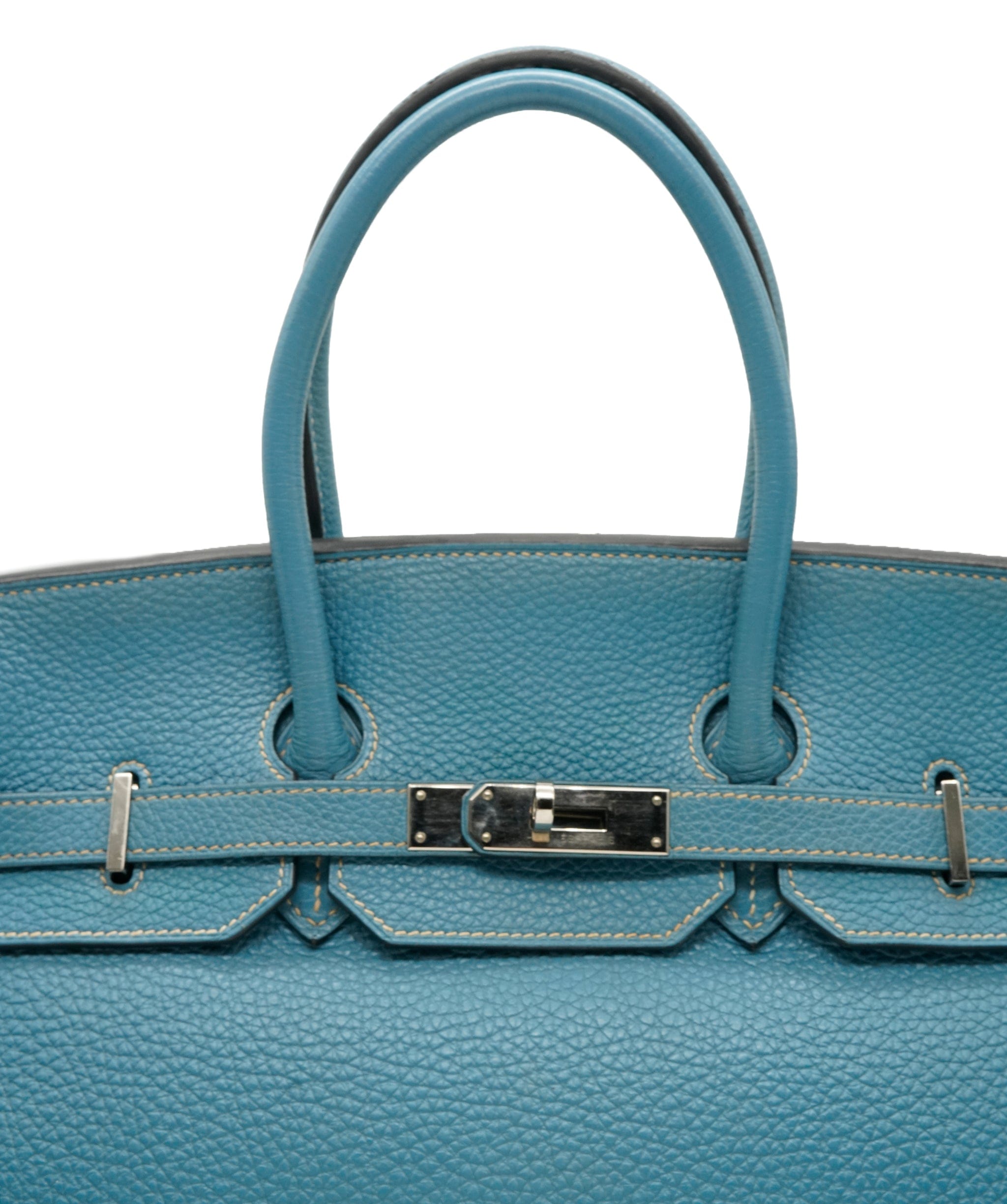 Hermès Hermes Birkin 35 Blue Jean PHW - ASC5035