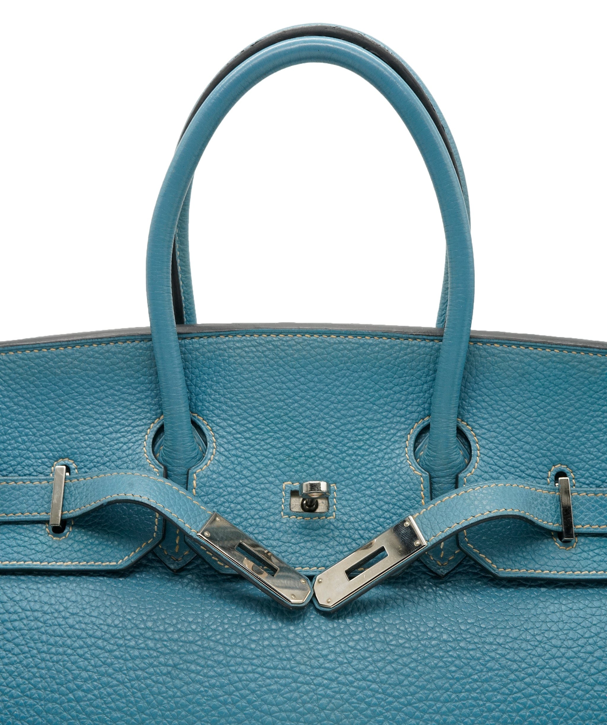 Hermès Hermes Birkin 35 Blue Jean PHW - ASC5035