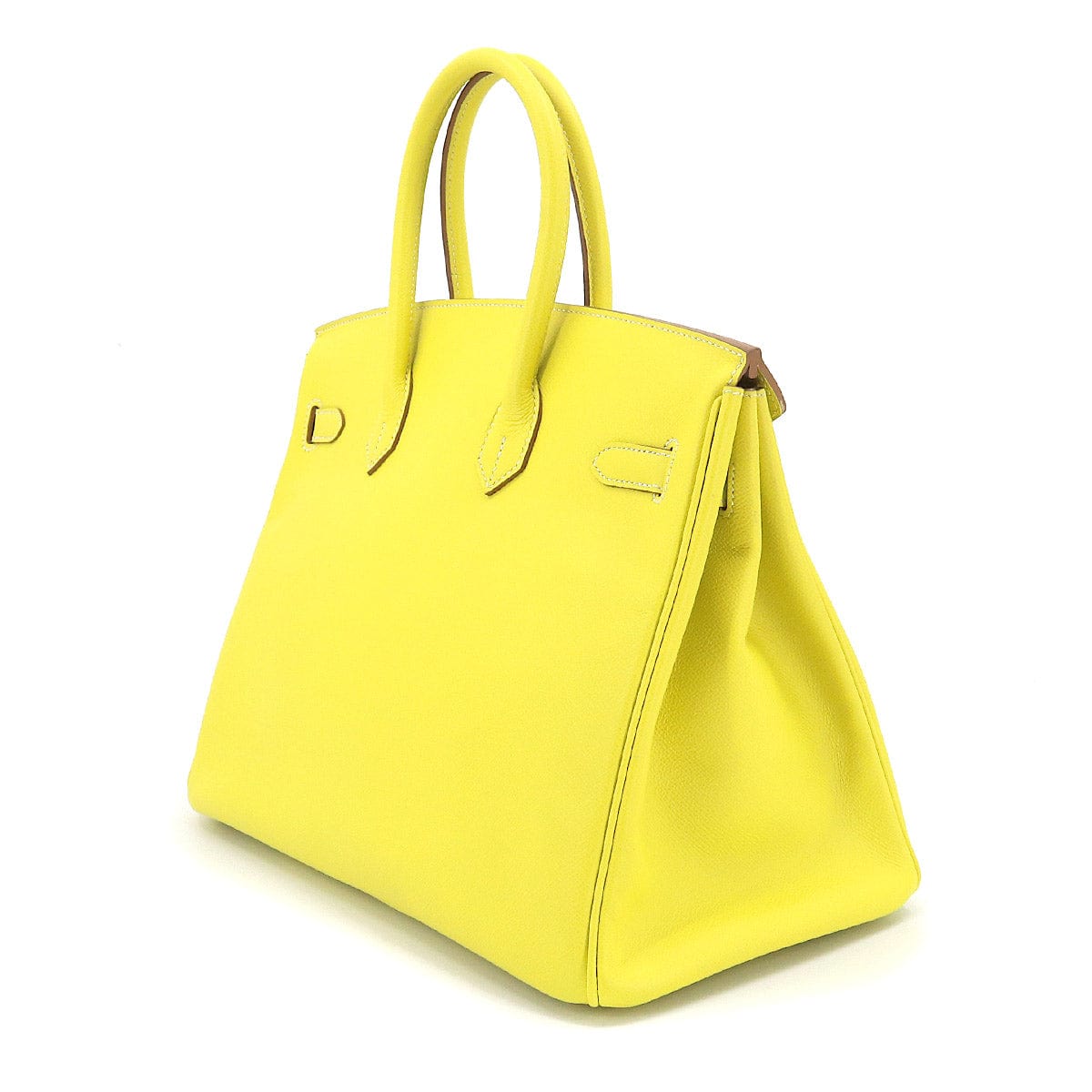 Hermès Hermes Birkin 35 Candy Lime / Gris Perl Epsom PHW #O ASL8704