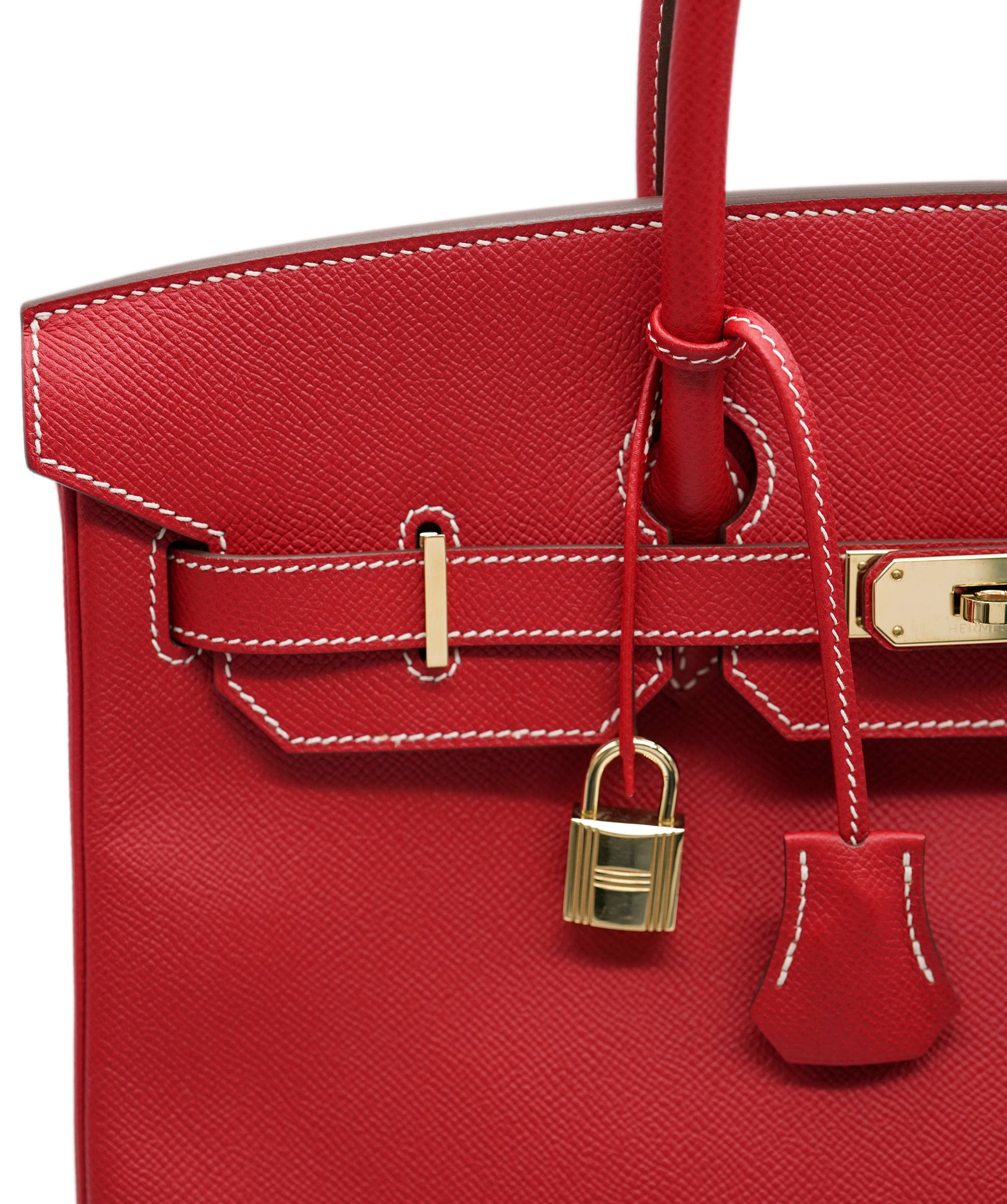 Hermès Hermes Birkin 35 Candy Rouge Casque/ Blue Thalassa  ALC0882