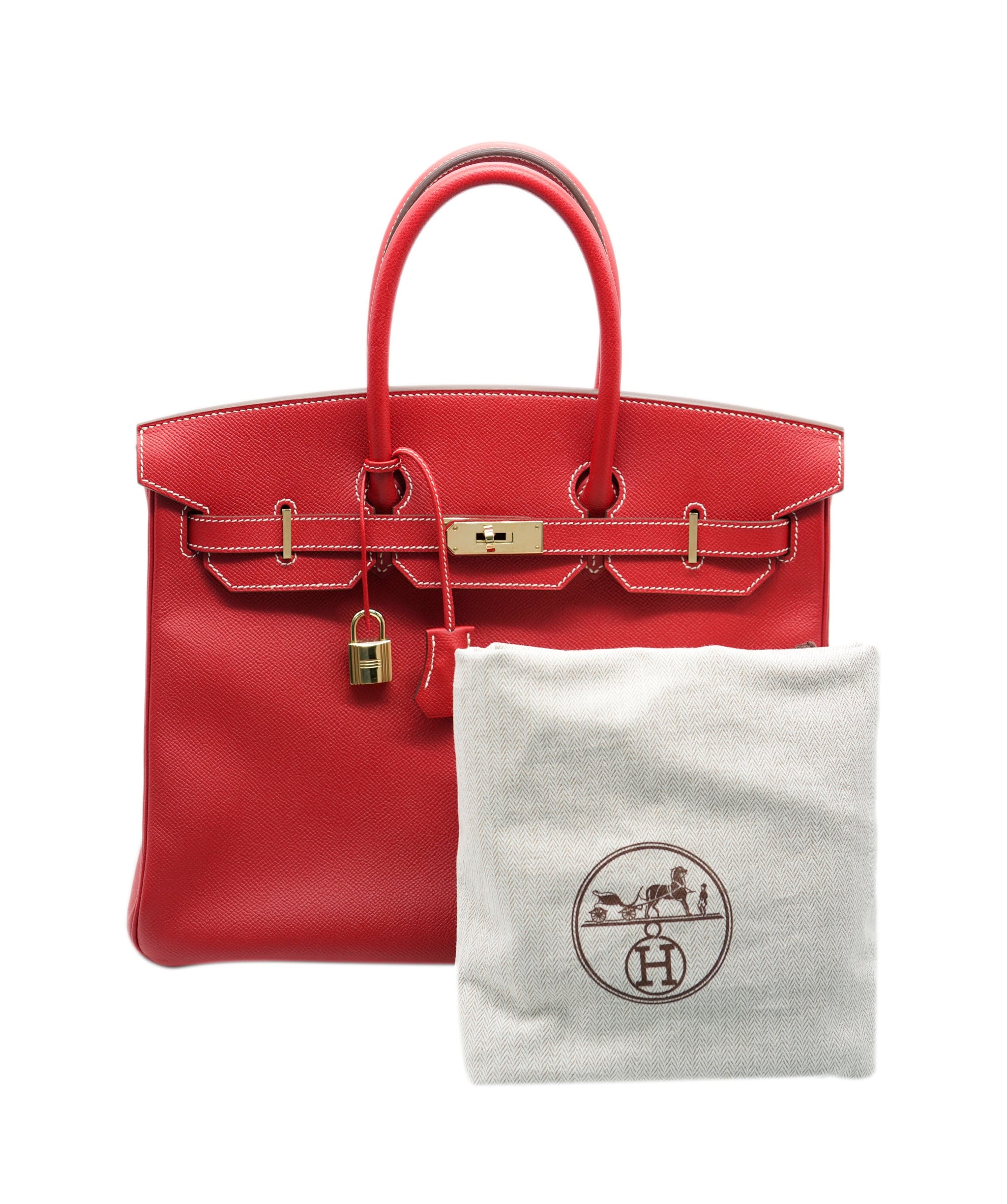 Hermès Hermes Birkin 35 Candy Rouge Casque/ Blue Thalassa  ALC0882