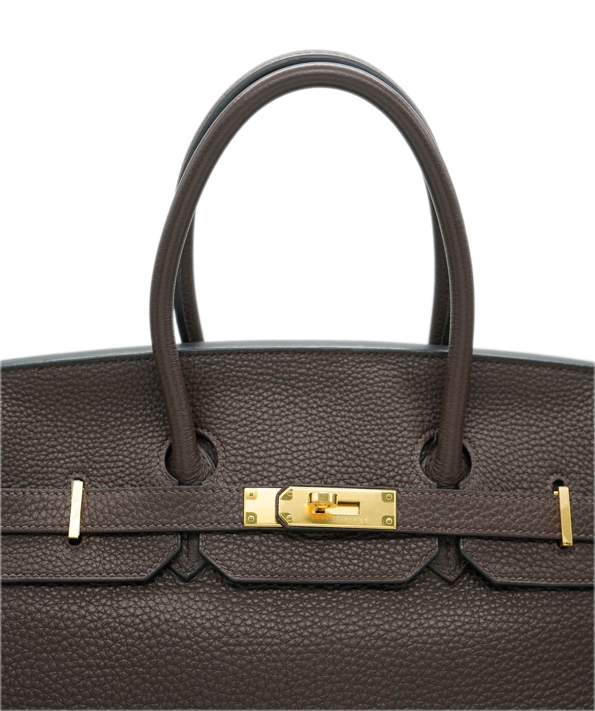 Hermès Hermes Birkin 35 Chocolate in Togo Leather With Gold Hardware ALC1661