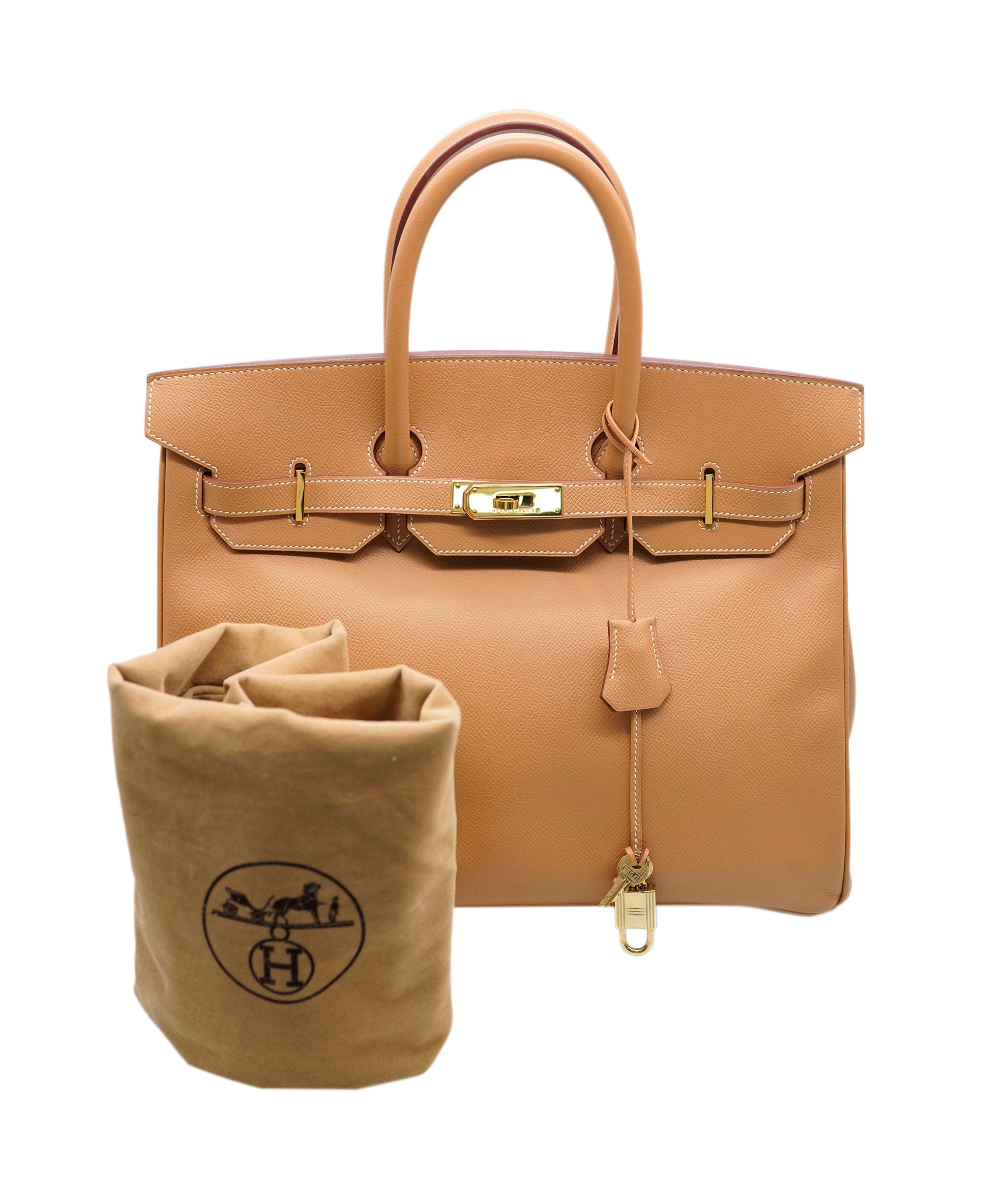 Hermès Hermes Birkin 35 Cushbel Epson natural C carved RJL1937