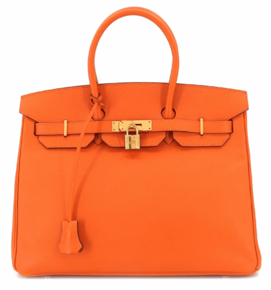 Hermès Hermes Birkin 35 Cushbel Epson orange C stamp ASL8702