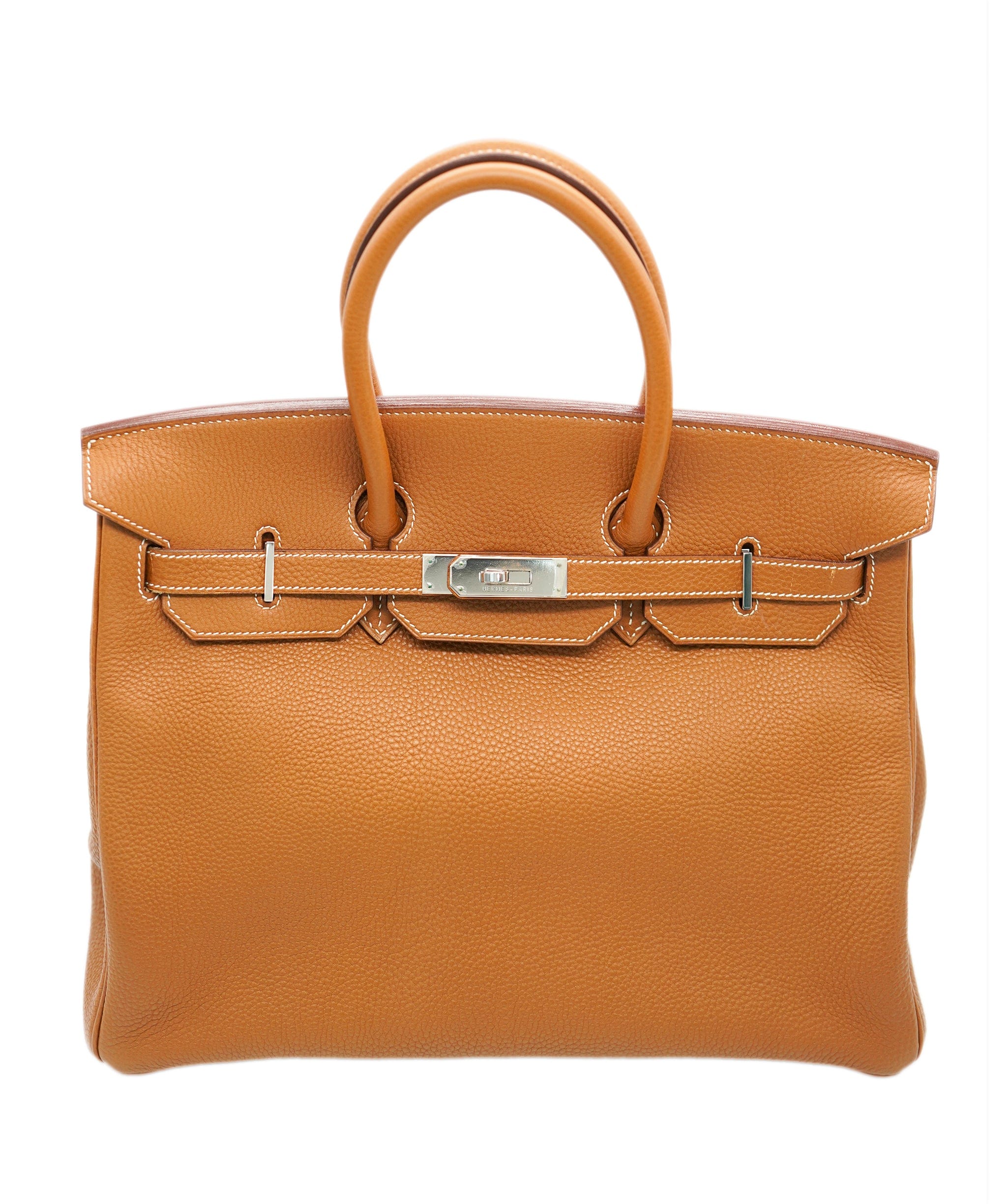 Hermès HERMES BIRKIN 35 GOLD COUCHEVEL HAND BAG 〇Z 90246979 DBXS0649