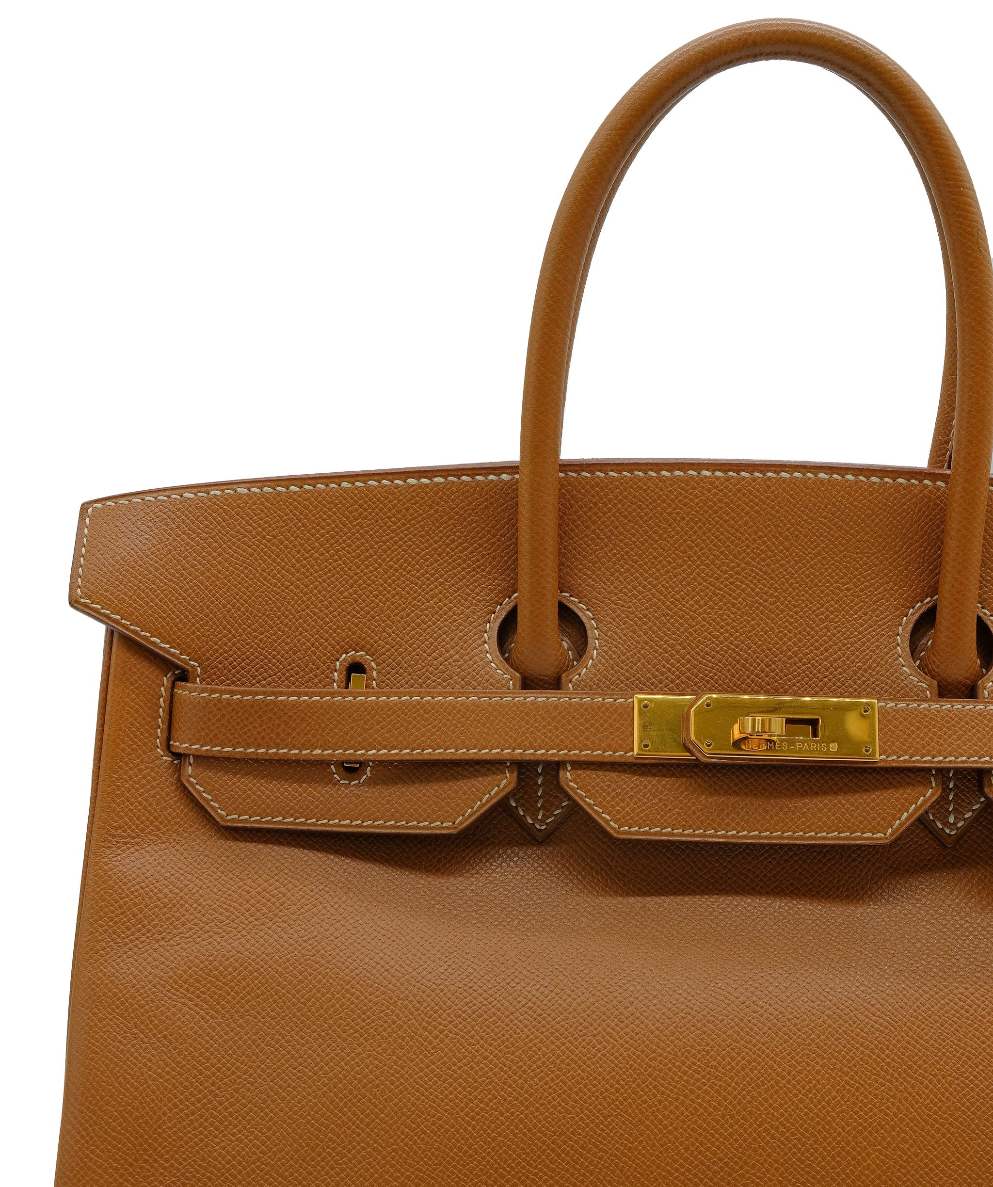 Hermès HERMES BIRKIN 35 GOLD COURCHEVEL HAND BAG □A	 DXBS0454