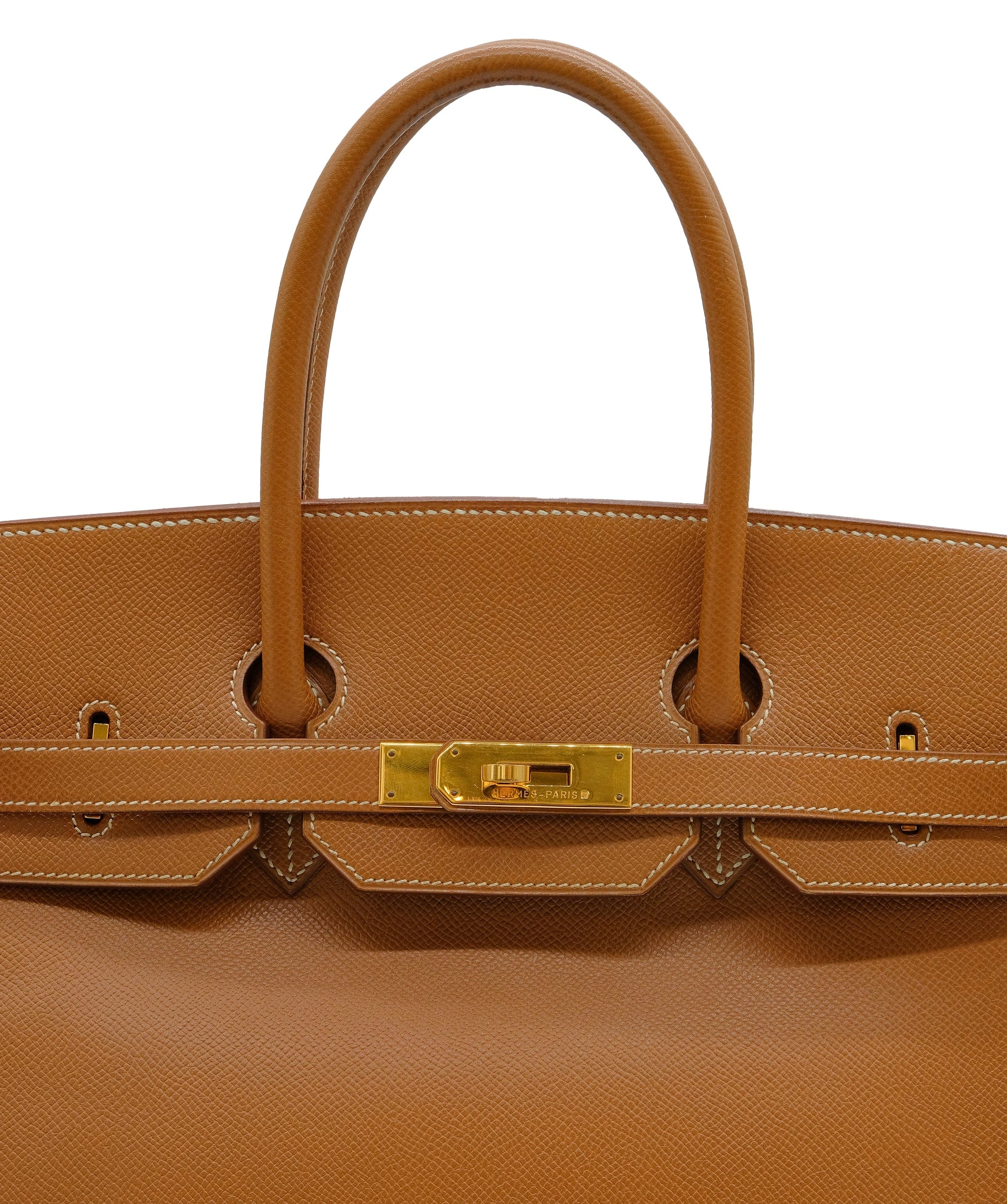 Hermès HERMES BIRKIN 35 GOLD COURCHEVEL HAND BAG □A	 DXBS0454