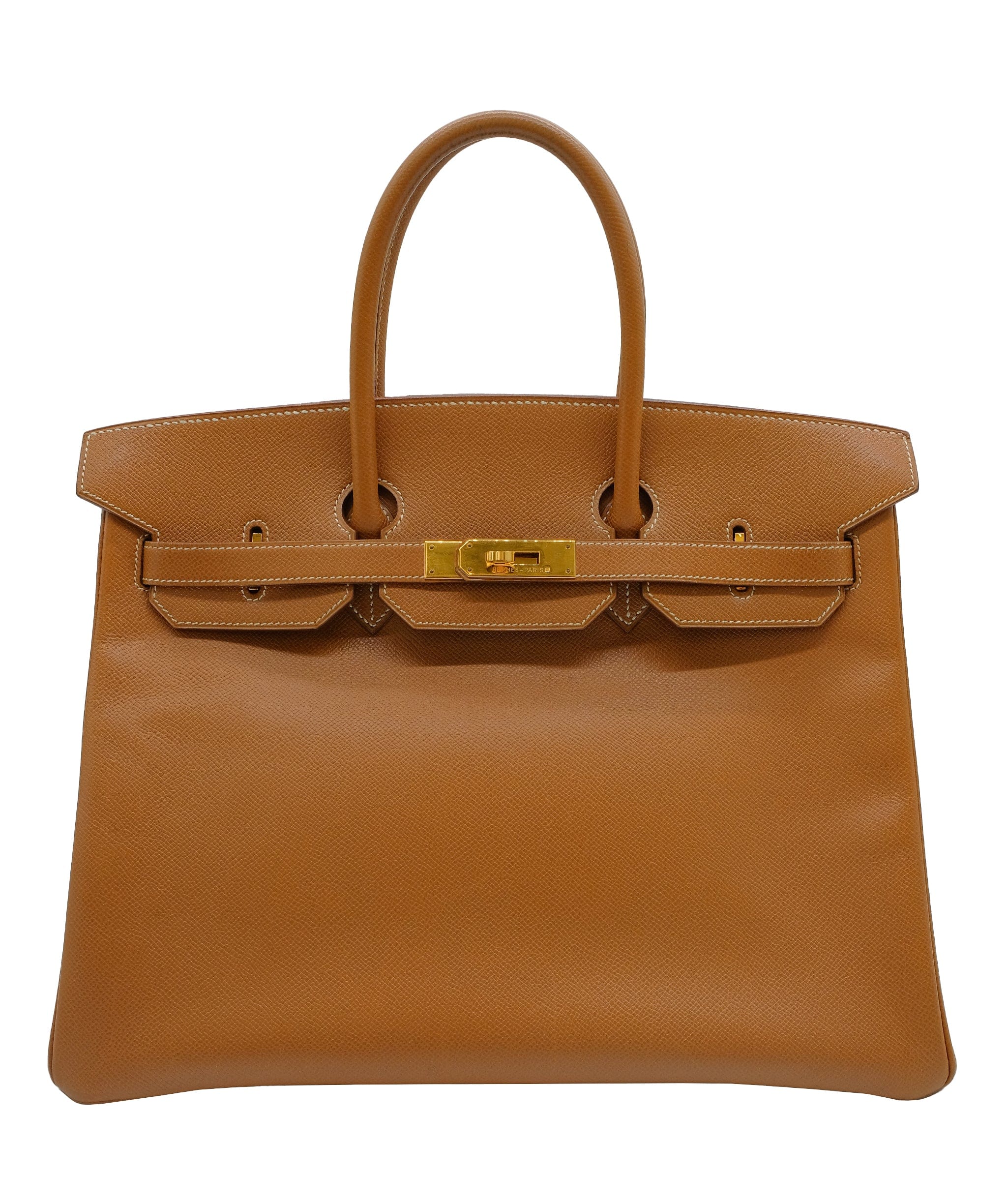 Hermès HERMES BIRKIN 35 GOLD COURCHEVEL HAND BAG □A	 DXBS0454