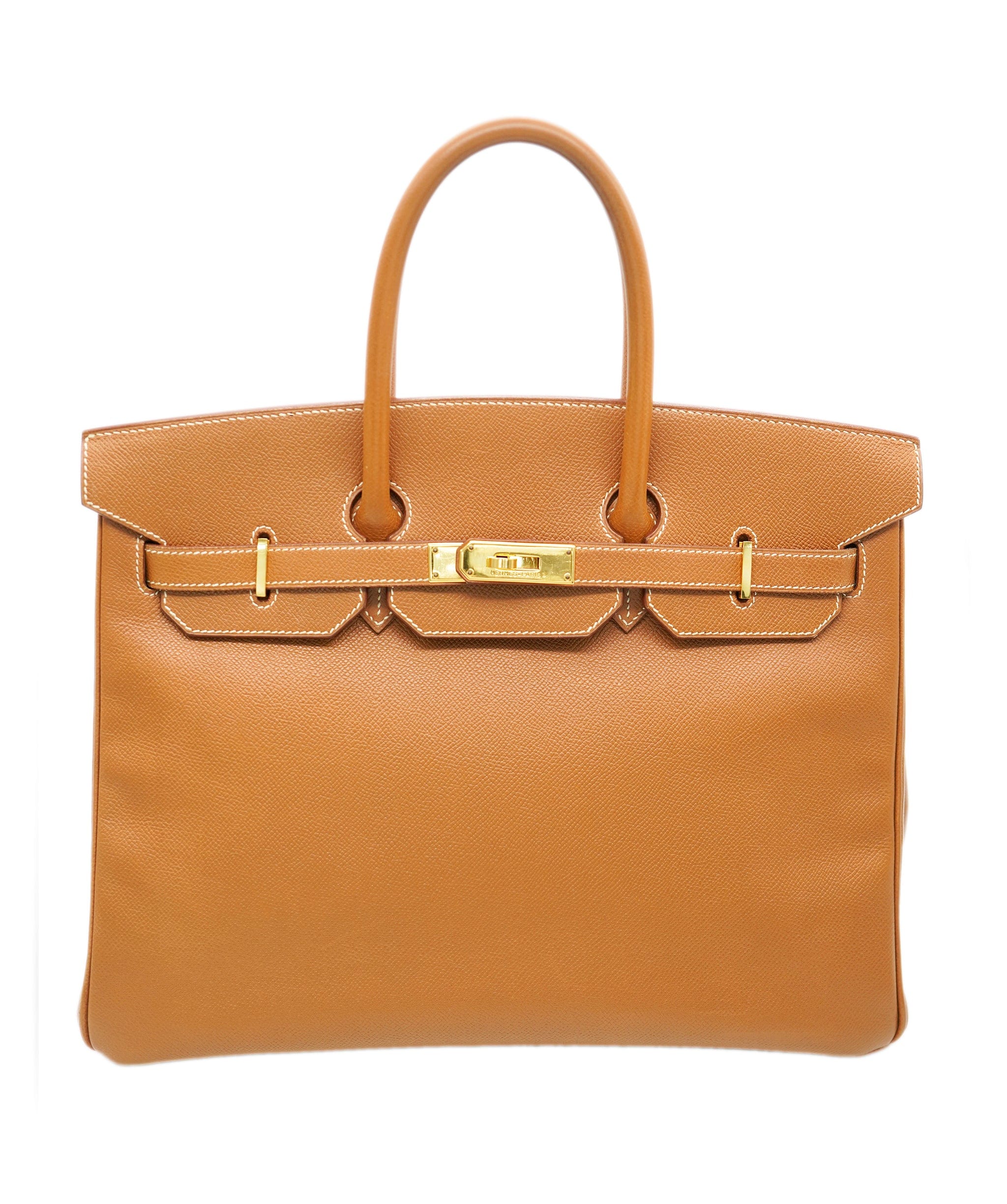 Hermès HERMES BIRKIN 35 GOLD TOGO HAND BAG □H SHW 90247401 DBXS0651