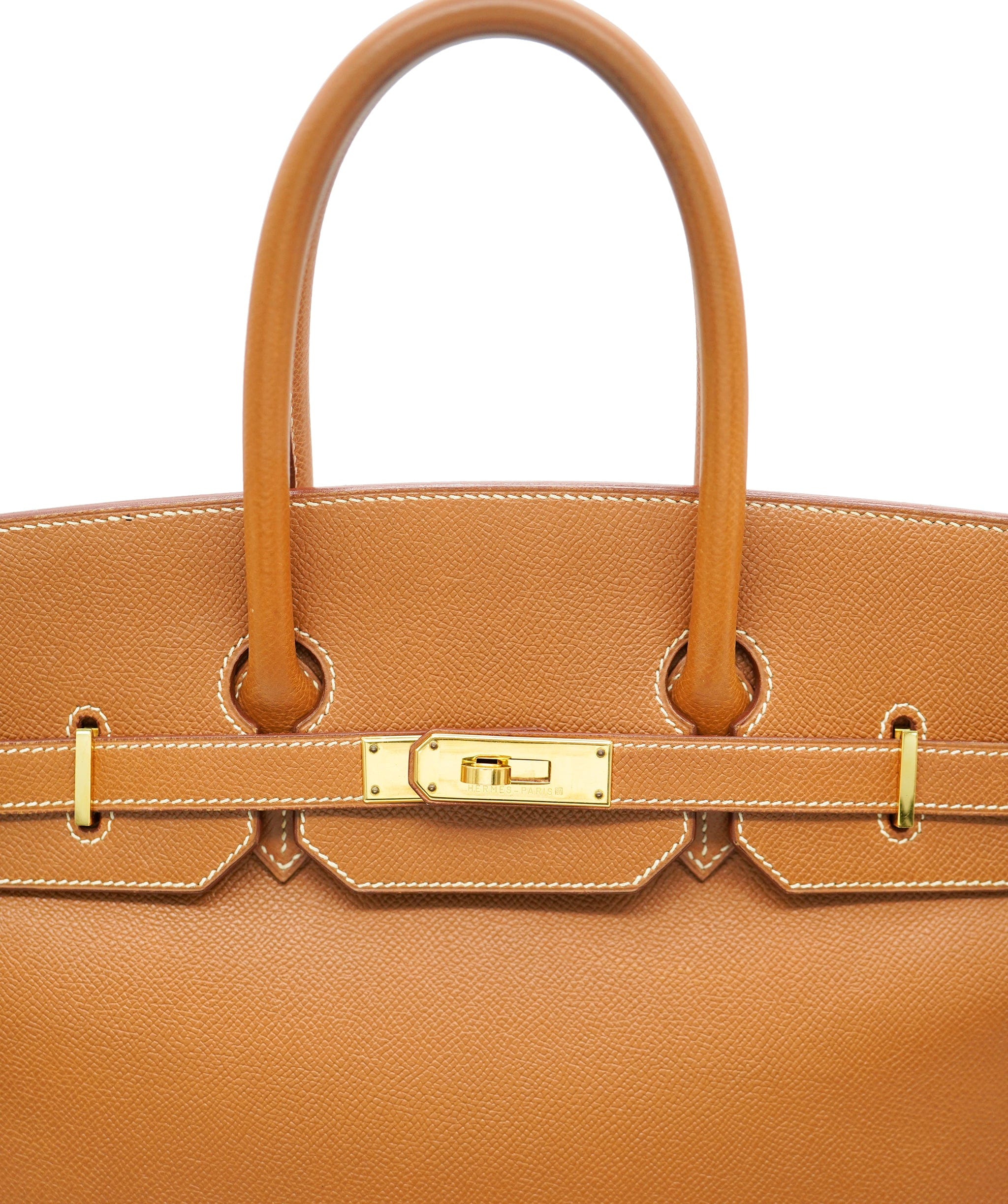 Hermès HERMES BIRKIN 35 GOLD TOGO HAND BAG □H SHW 90247401 DBXS0651