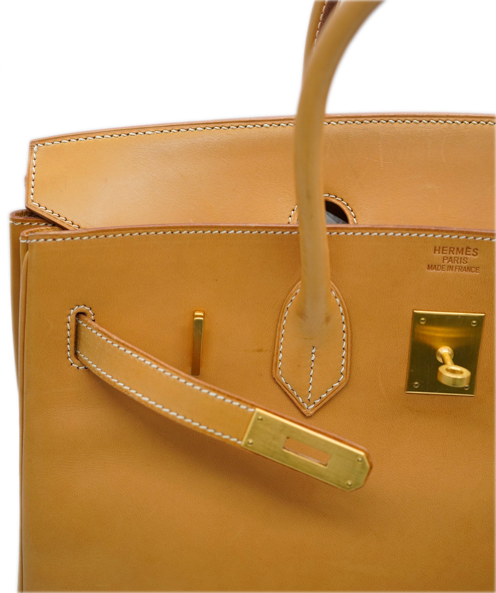 Hermès Hermes birkin 35 natural barenia GHW - AJC0691