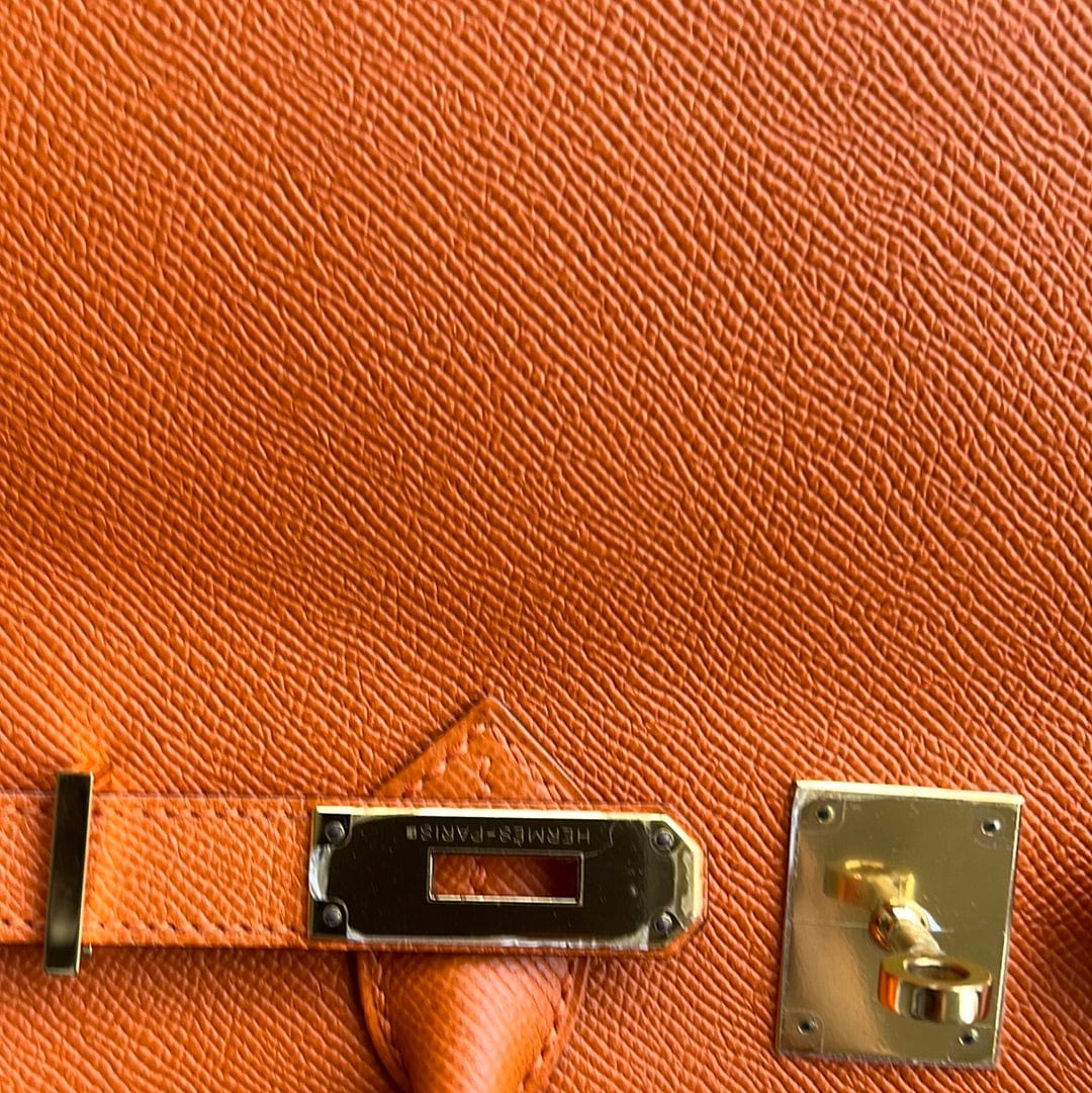 Hermès Hermes Birkin 35 Orange Epsom GHW #C ASL8702