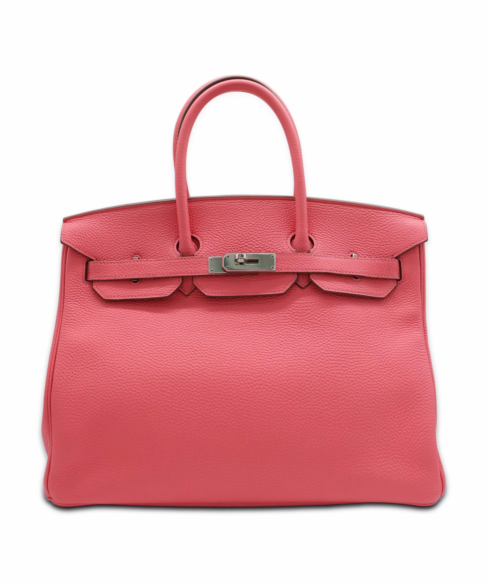 Hermès Hermes Birkin 35 Rose Lipstick Togo PHW AGC3534