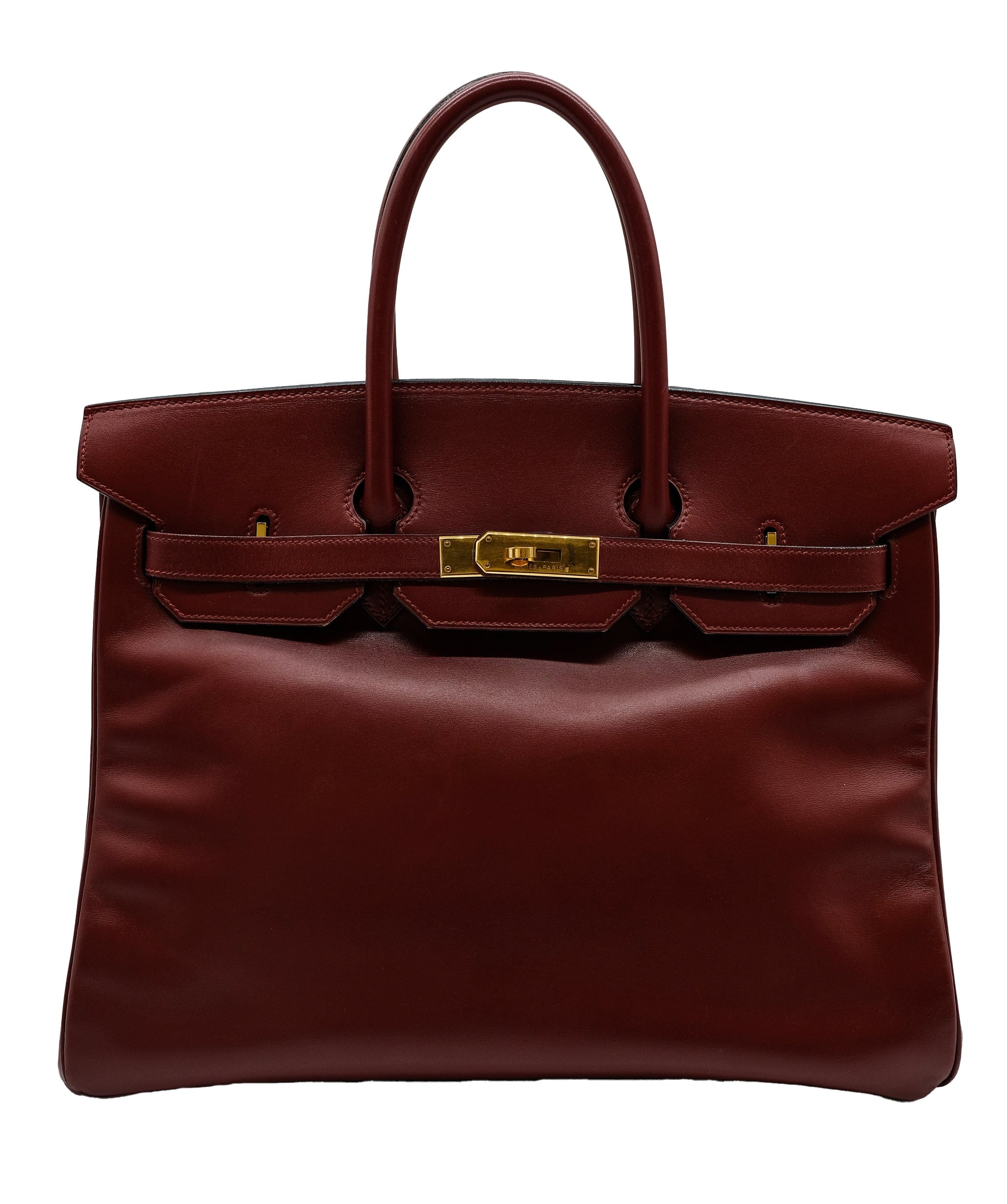 Hermès HERMES BIRKIN 35 ROUGE H BOXCALF □A DXBS0128