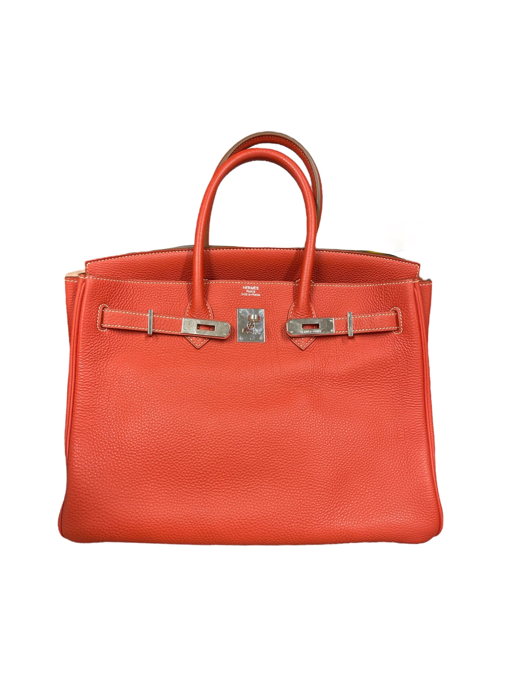 Hermès Hermès Birkin 35 Sanguine Togo PHW #O (Missing Clouchette) ASL10630