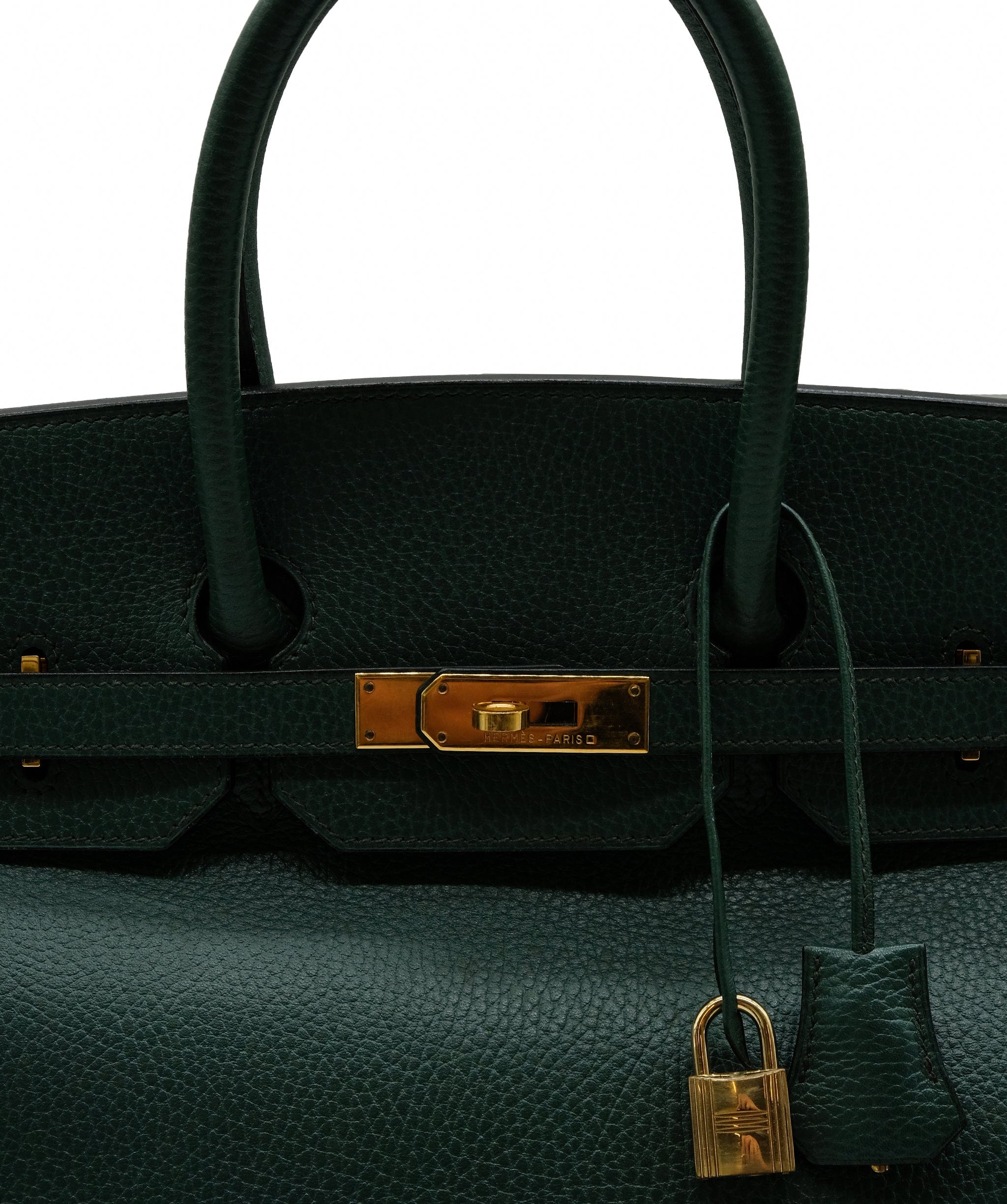 Hermès HERMES BIRKIN 35 VERT ANGLAIS ARDENNES HAND BAG □A DXBS0127