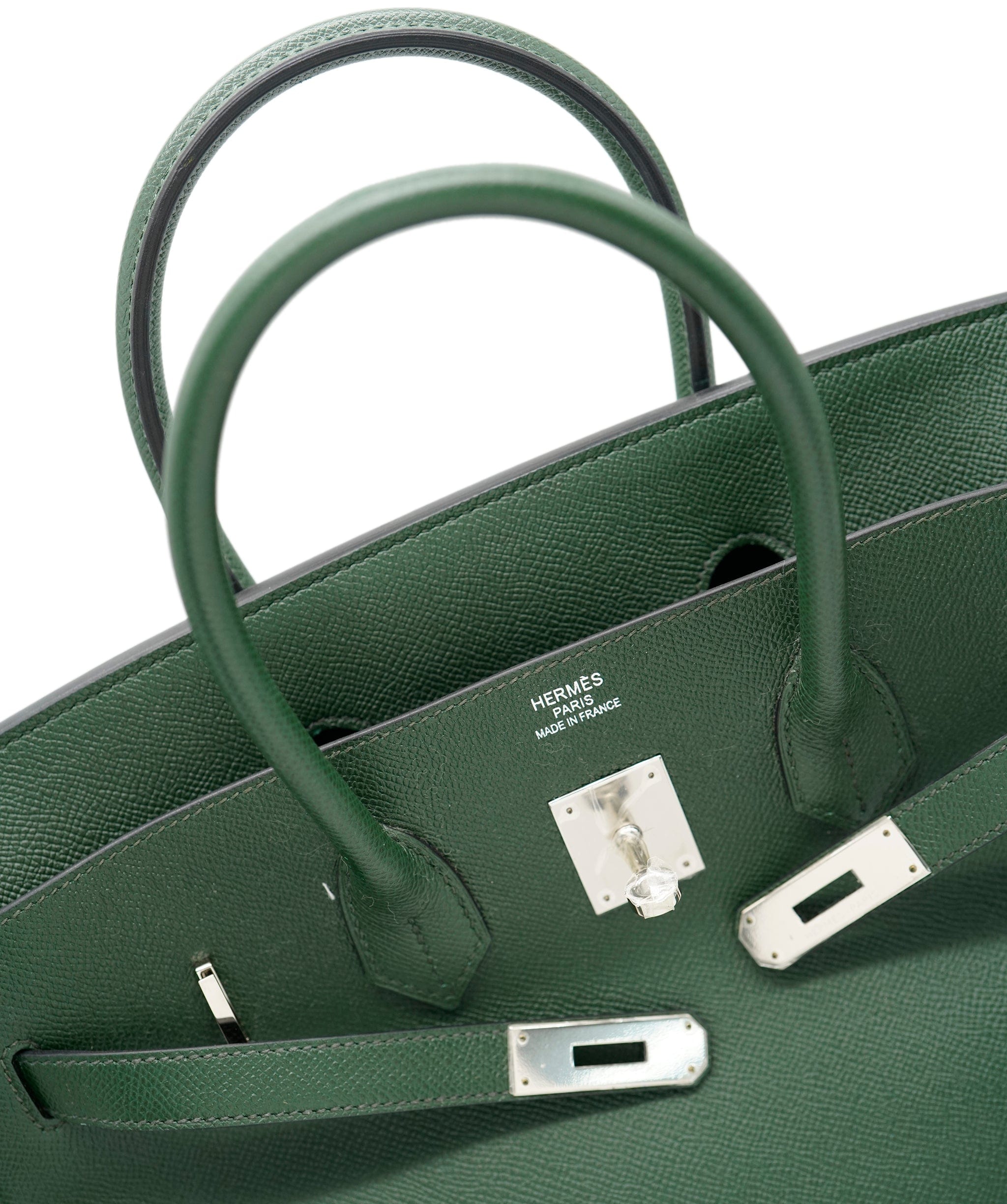 Hermès Hermes Birkin 35 Vert Anglais Epsom PHW #R ASL8909