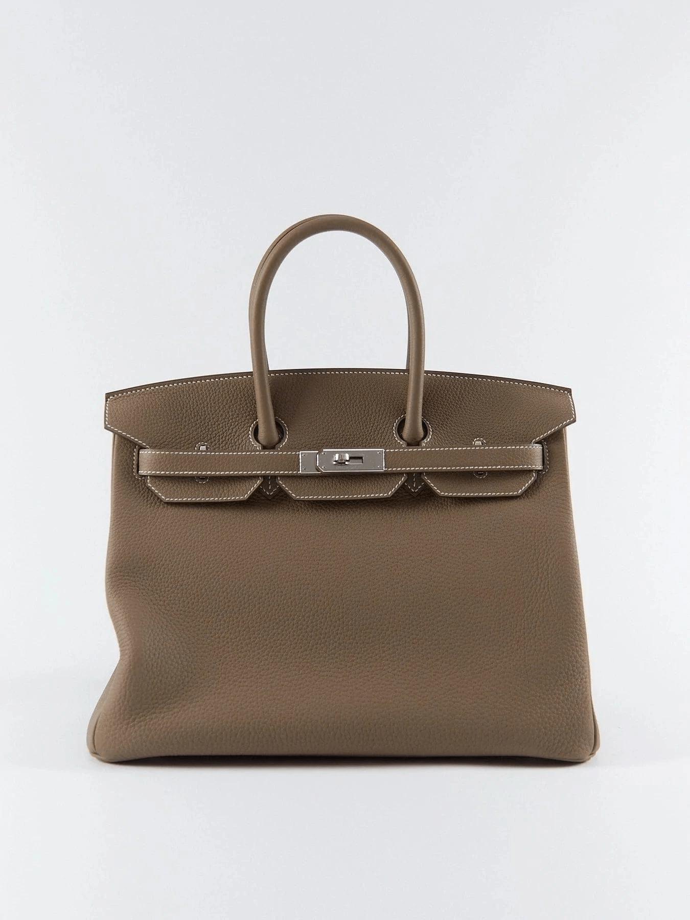 Hermès HERMÈS BIRKIN 35CM ETOUPE Togo Leather with Palladium Hardware