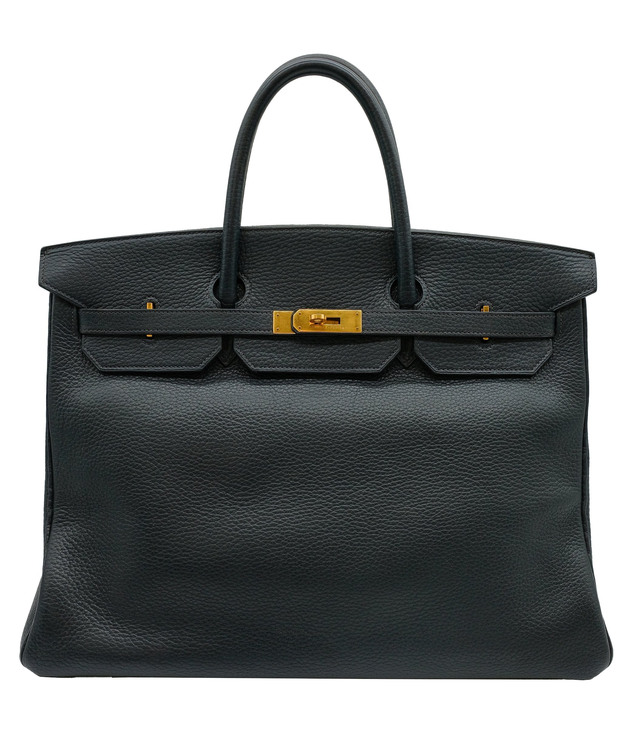 Hermès HERMES BIRKIN 40 NAVY Ardennes HAND BAG 〇W DXBS0455