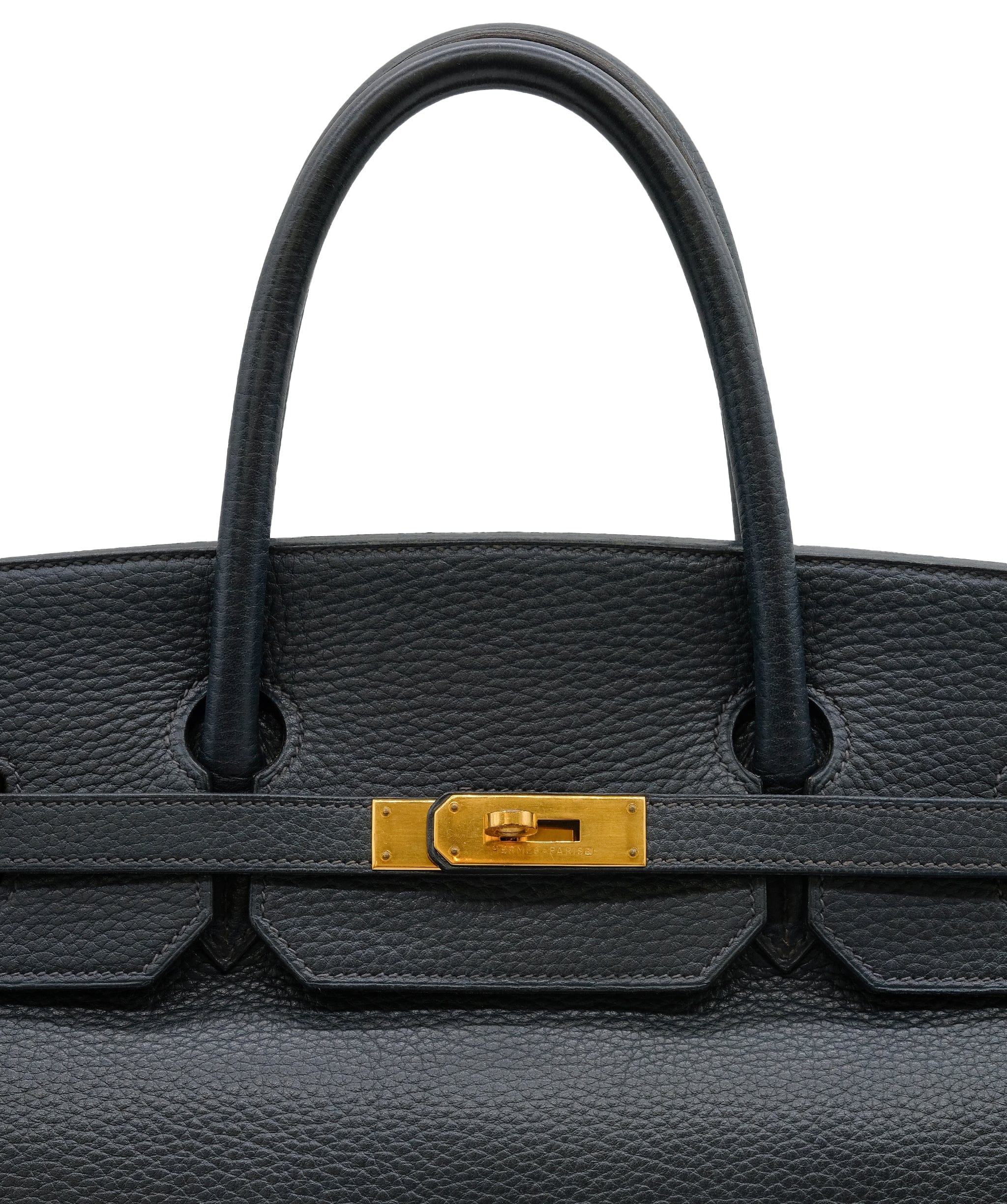 Hermès HERMES BIRKIN 40 NAVY Ardennes HAND BAG 〇W DXBS0455