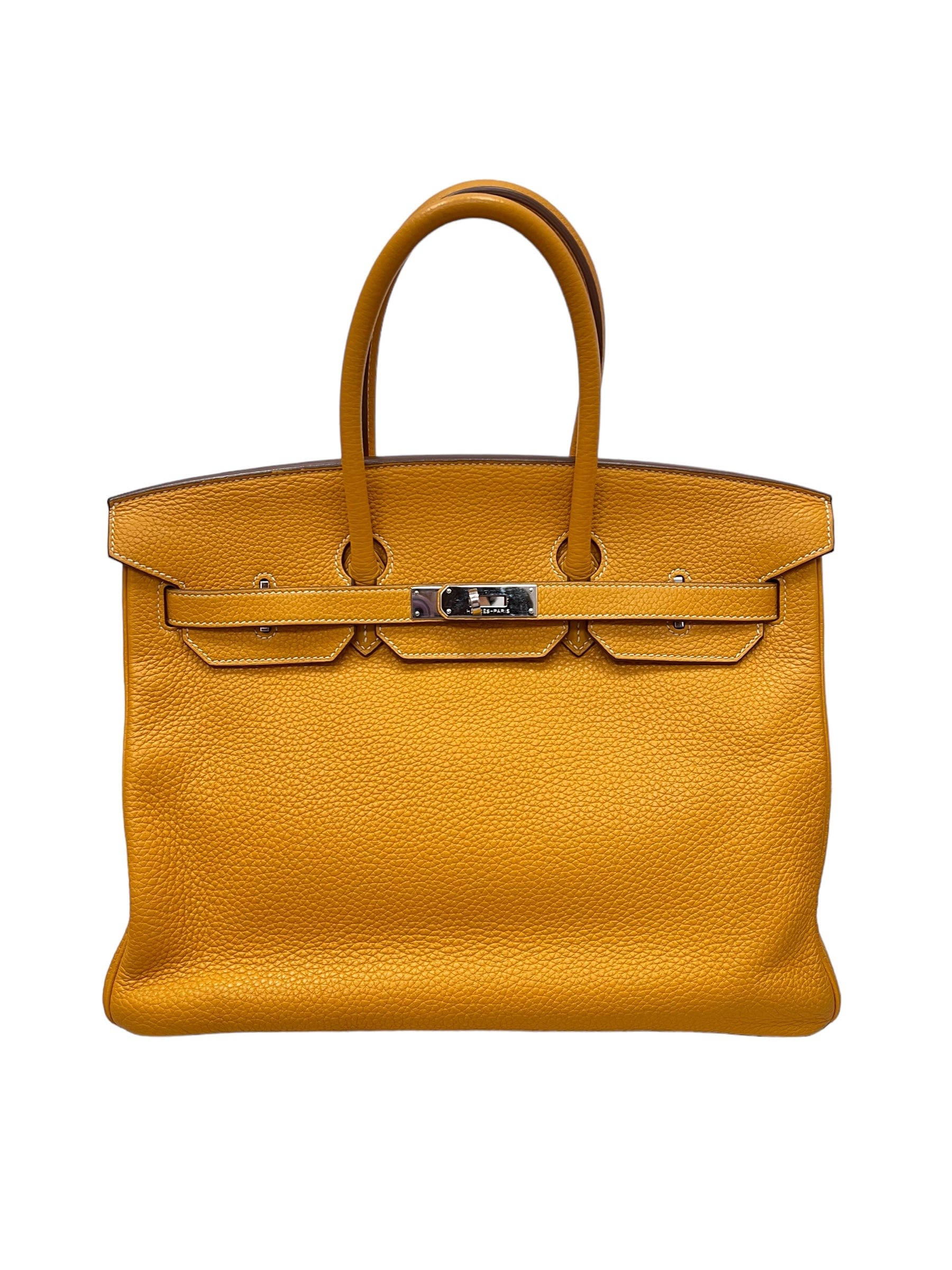 Hermès Hermès Birkin Moutarde Clemence 35 PHW ASL10629