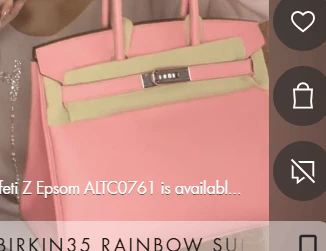 Hermès Hermes Birkin30 Rose Confeti Z Epsom ALTC0761