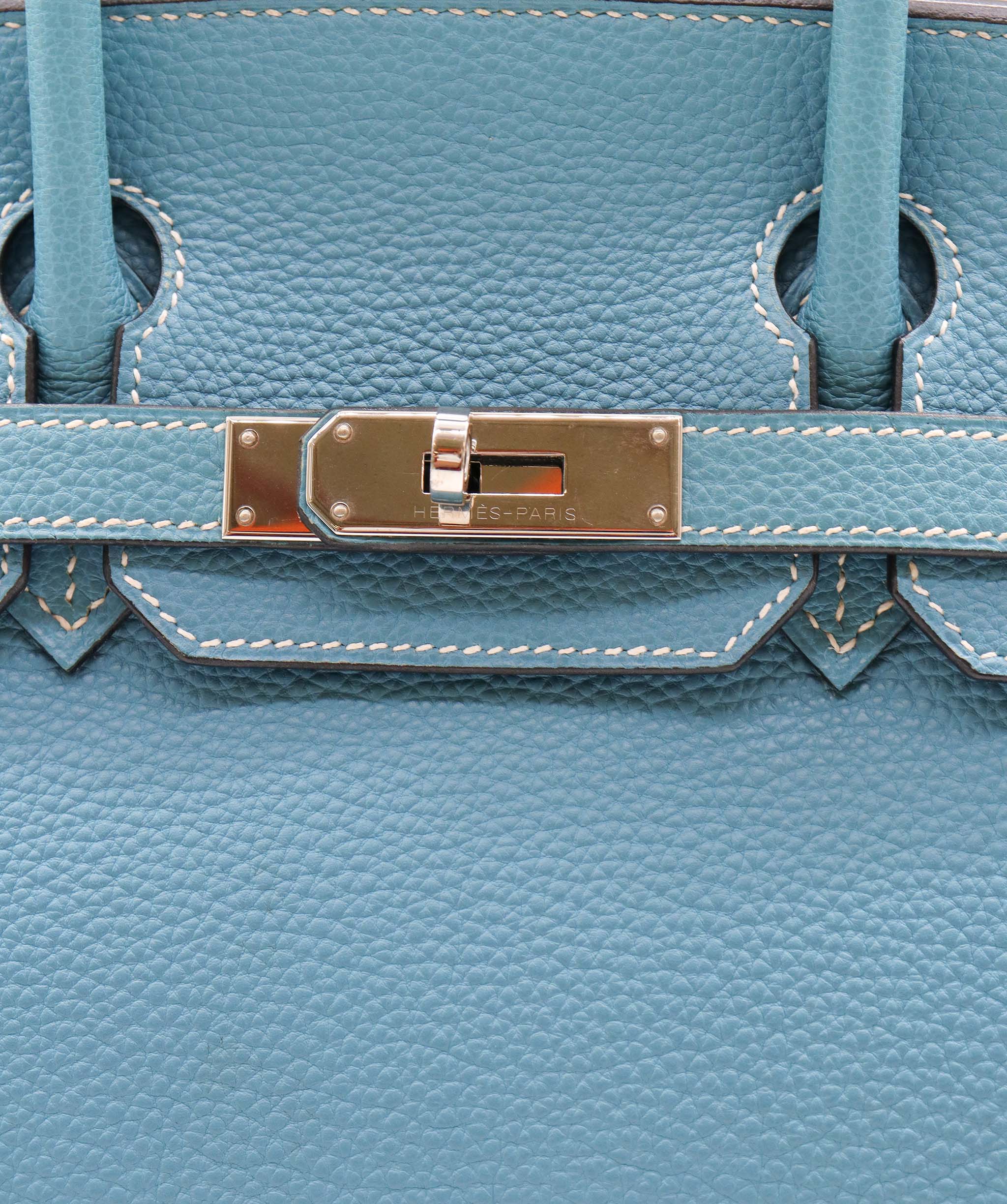 Hermès HERMES Birkin30 Togo New Blue jean □K DXBS0573