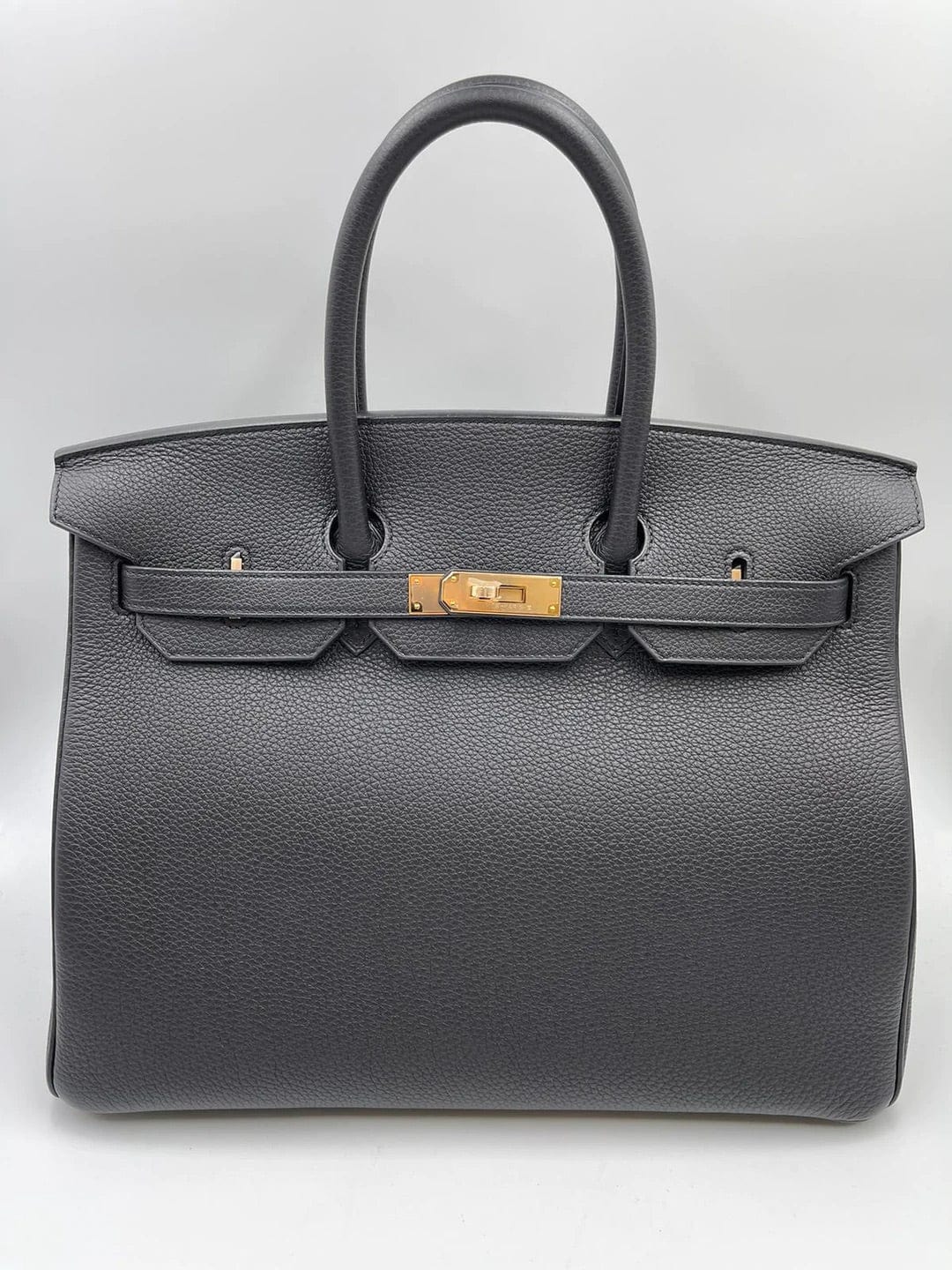 Hermès Hermes black birkin 35 gold hardware