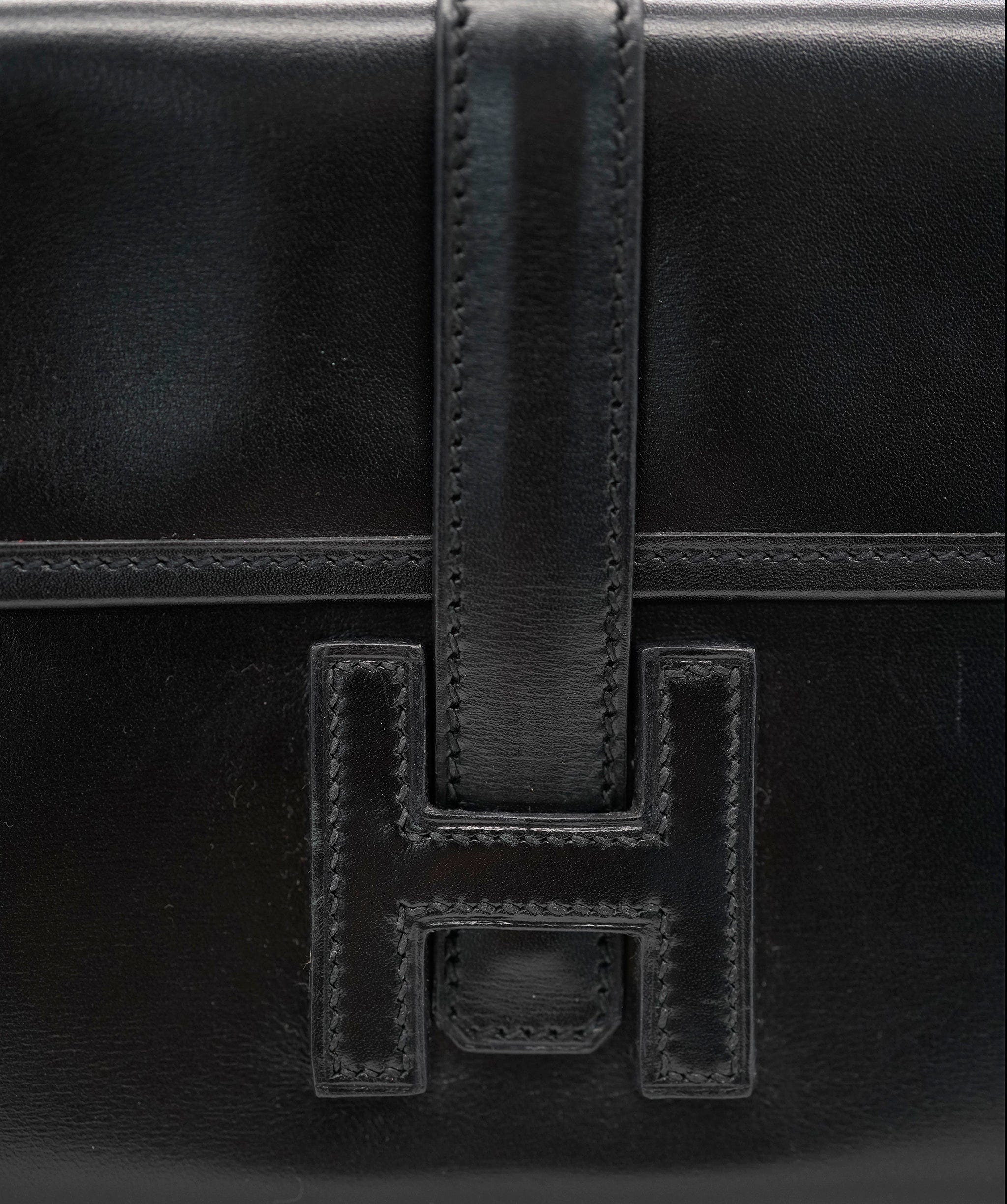 Hermès Hermes Black Jige Mini Clutch  ALL0749