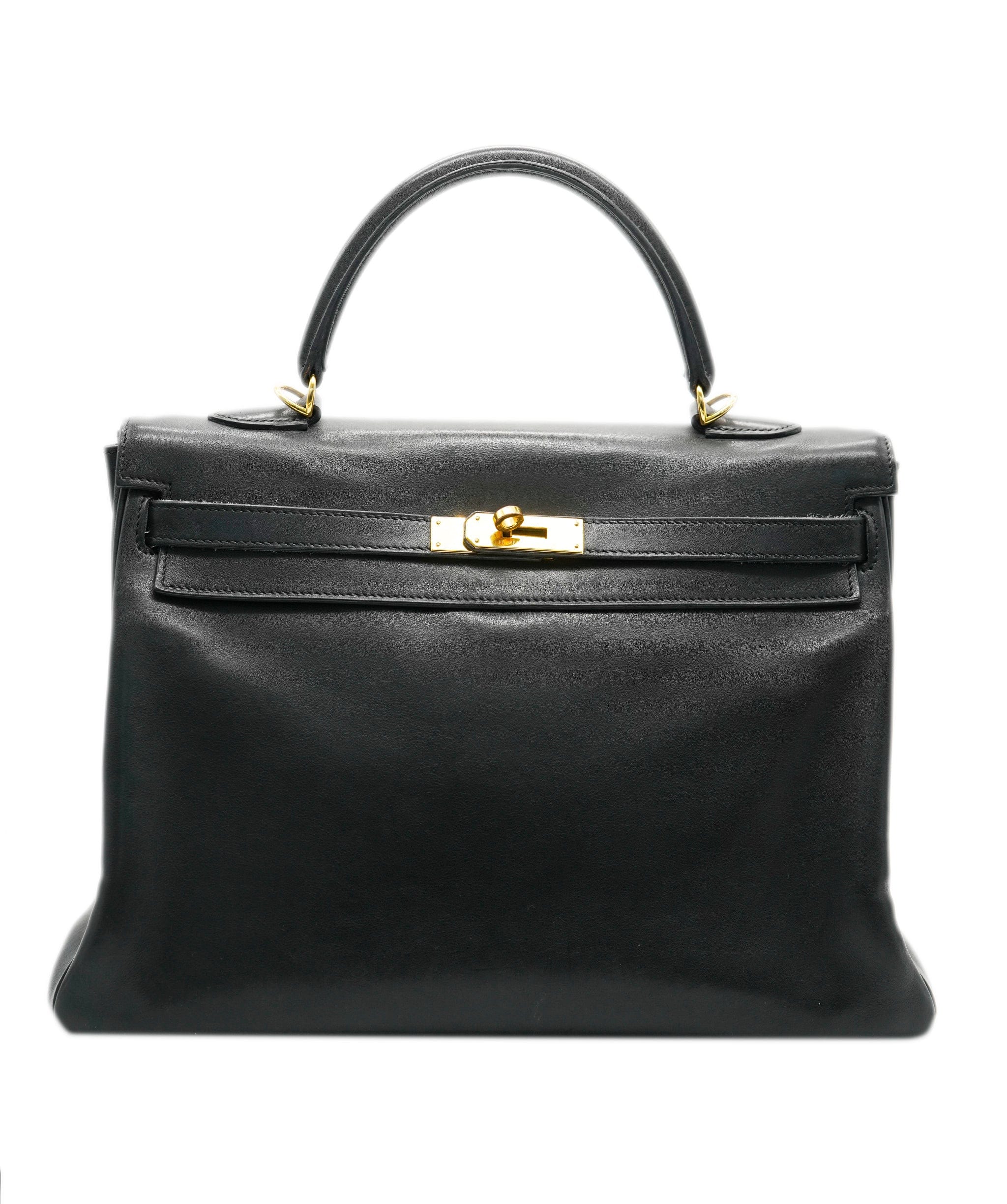 Hermès Hermes black kelly 35 swift with GHW  - AJC0648