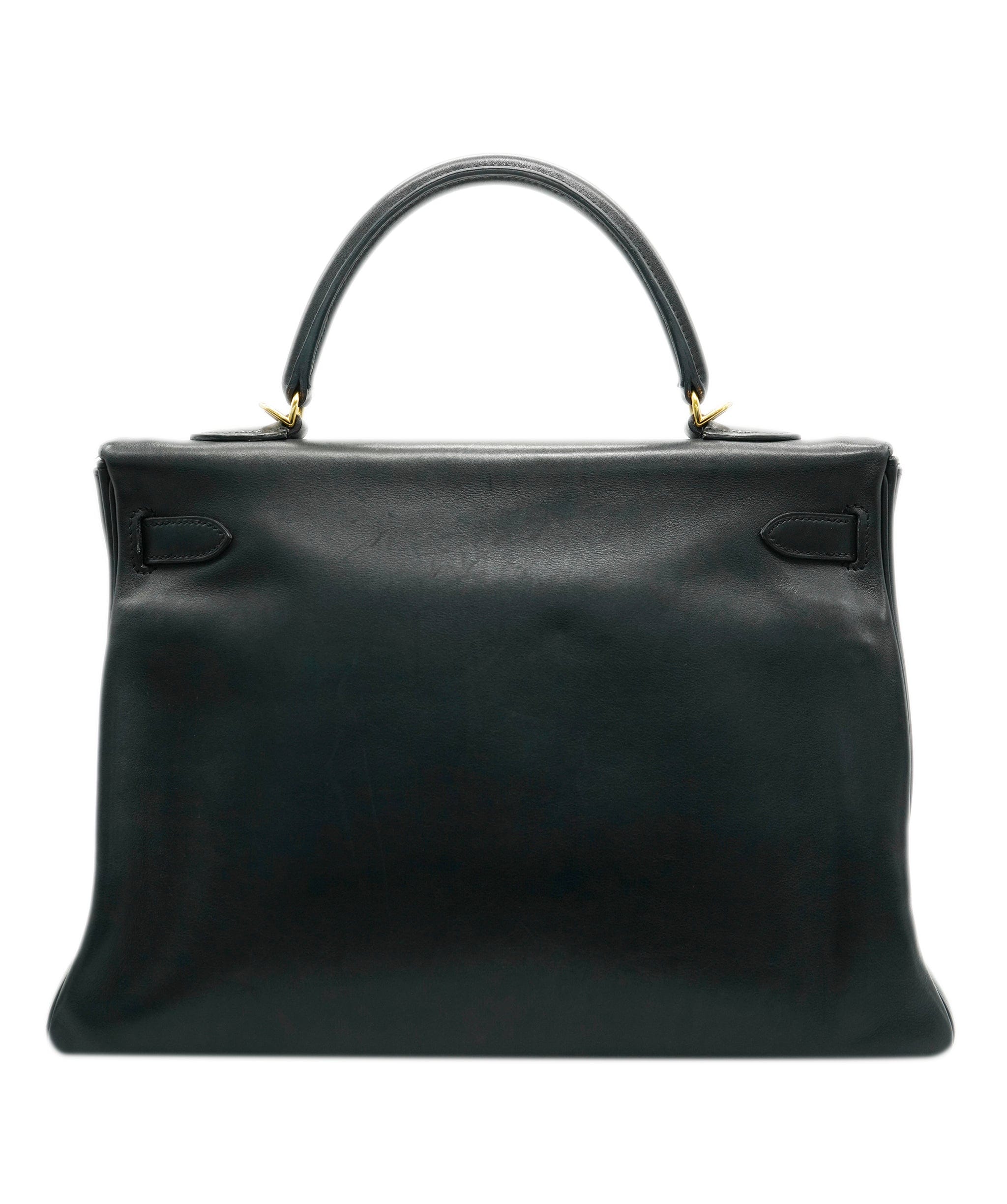 Hermès Hermes black kelly 35 swift with GHW  - AJC0648