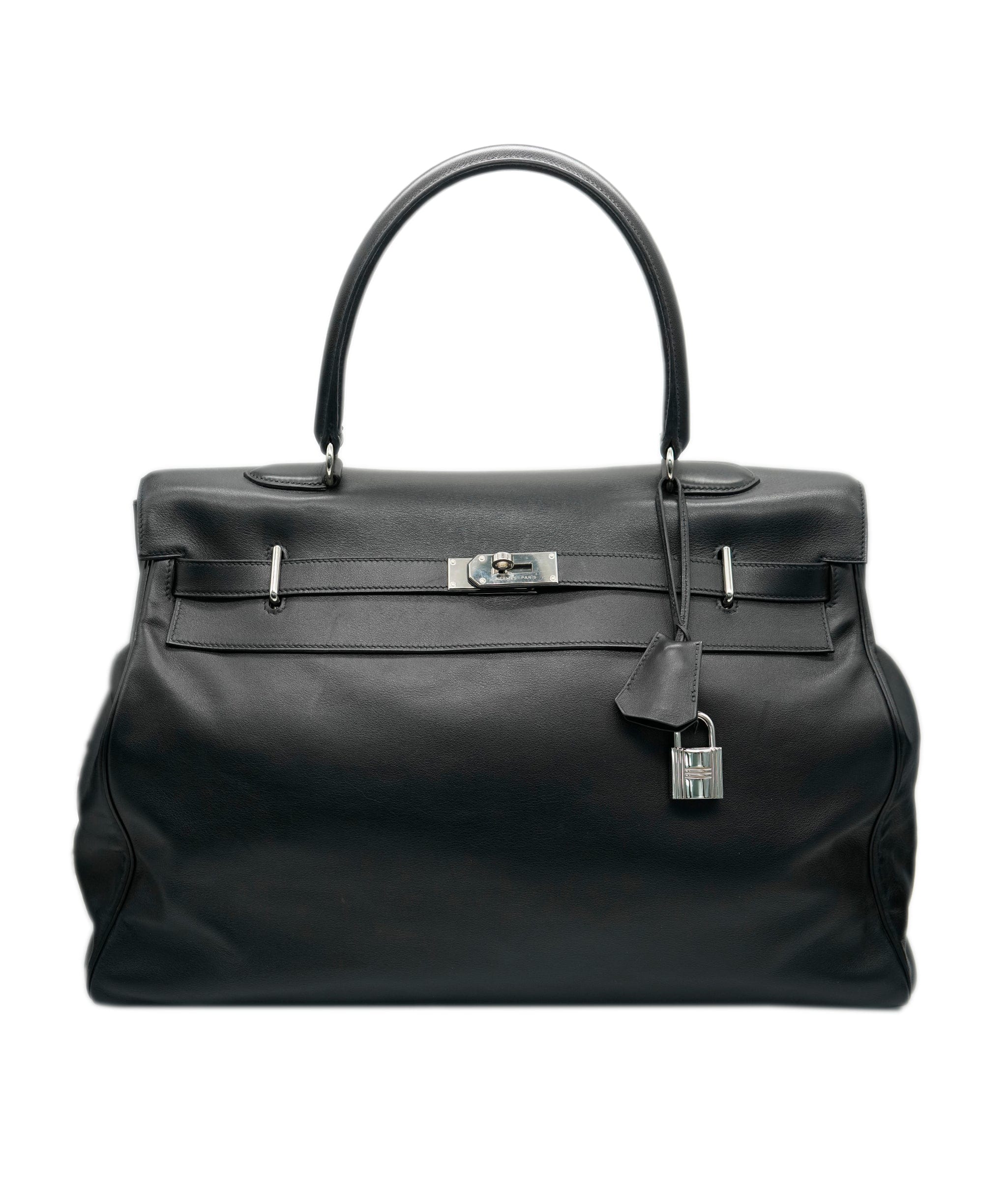 Hermes Hermes Black Travel Kelly with PHW - AJC0247