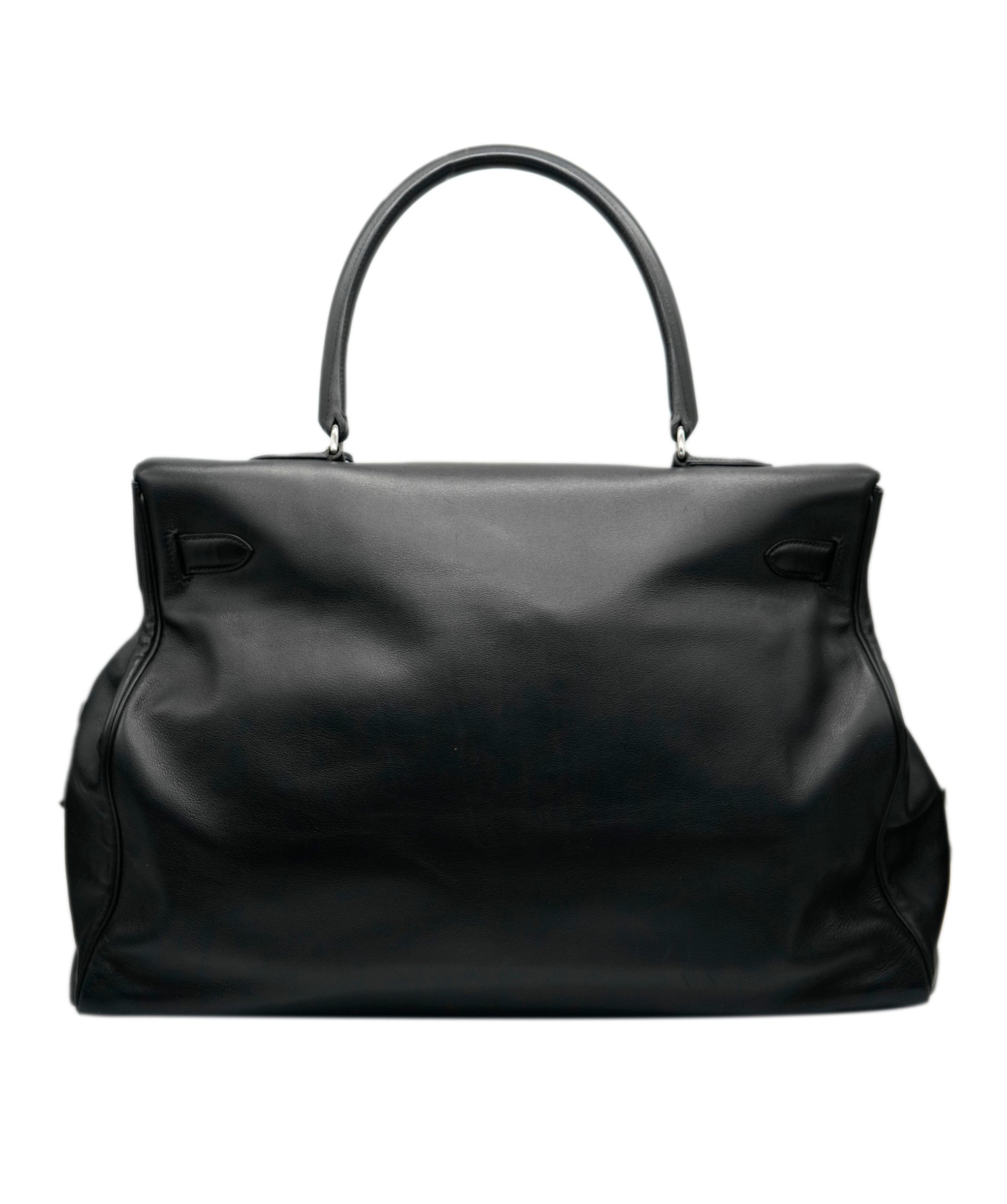 Hermes Hermes Black Travel Kelly with PHW - AJC0247