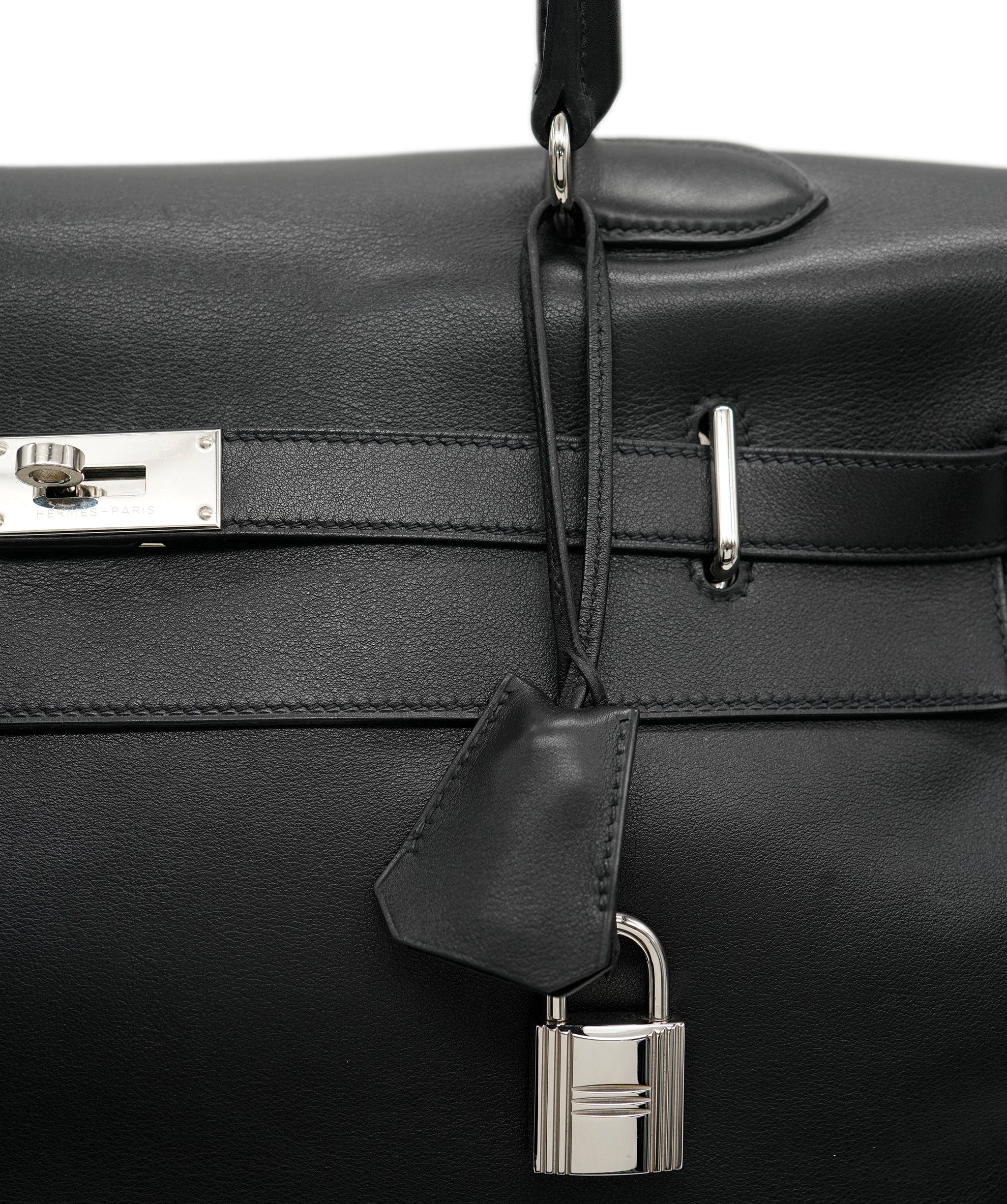 Hermes Hermes Black Travel Kelly with PHW - AJC0247