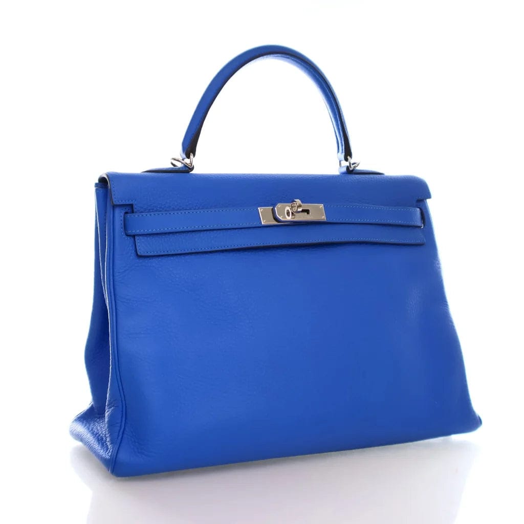 Hermès Hermes Bleu Royal Clemence Kelly 35 NKA05Q