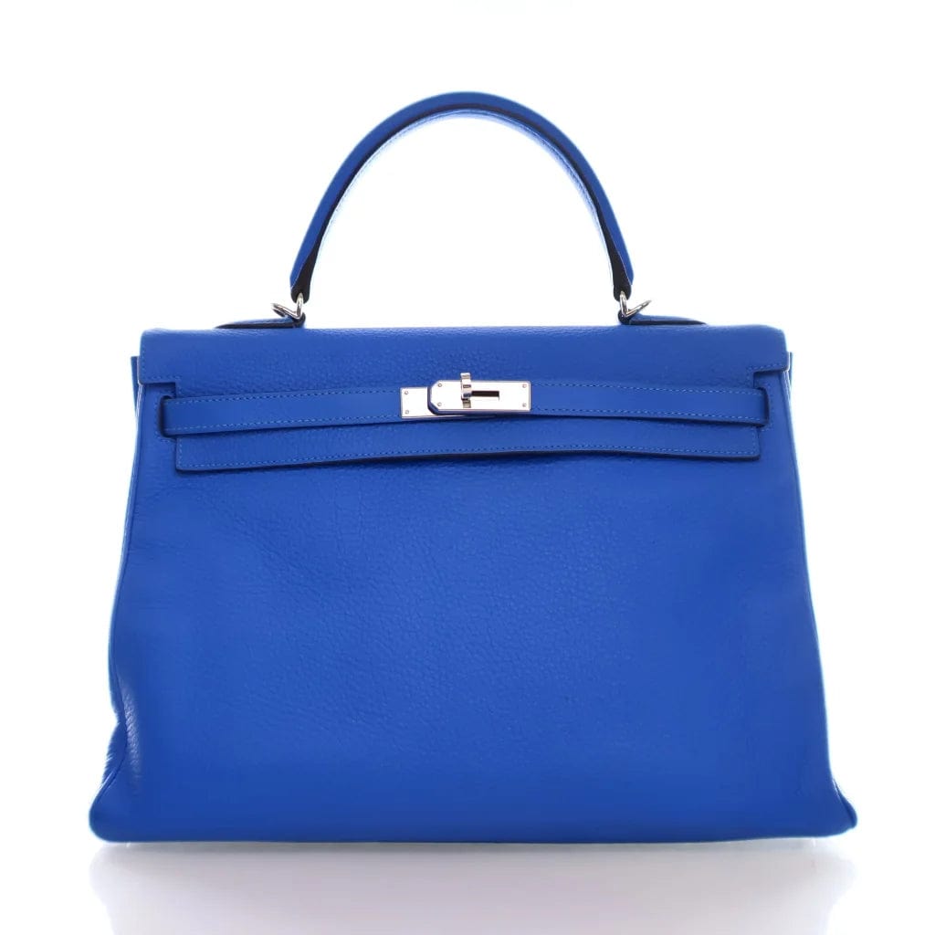 Hermès Hermes Bleu Royal Clemence Kelly 35 NKA05Q