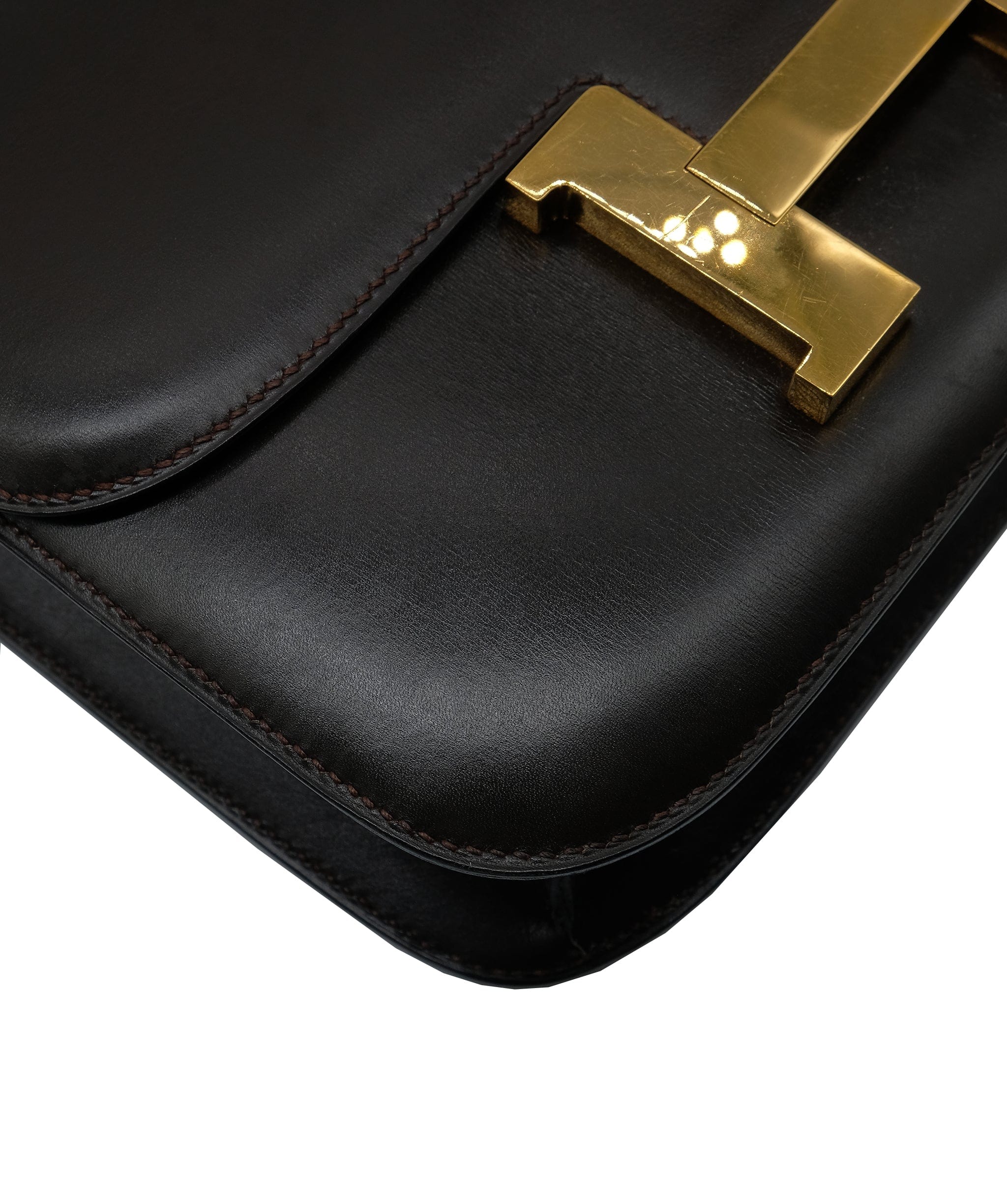 Hermès HERMES Constance boxcalf brown 〇F ASL10314