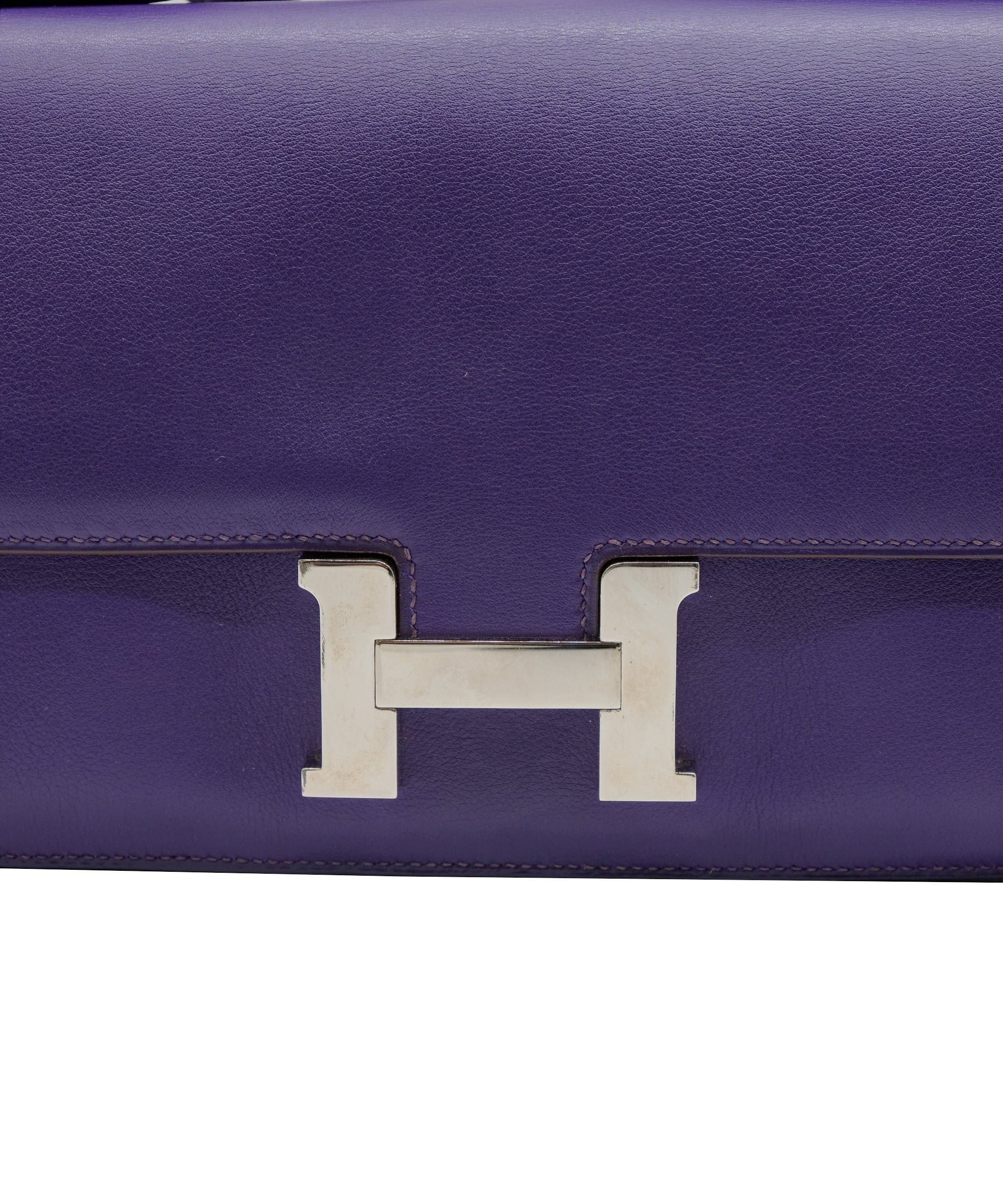 Hermès Hermes Constance Elan Iris Swift Leather PHW 25cm O  DBXS0052