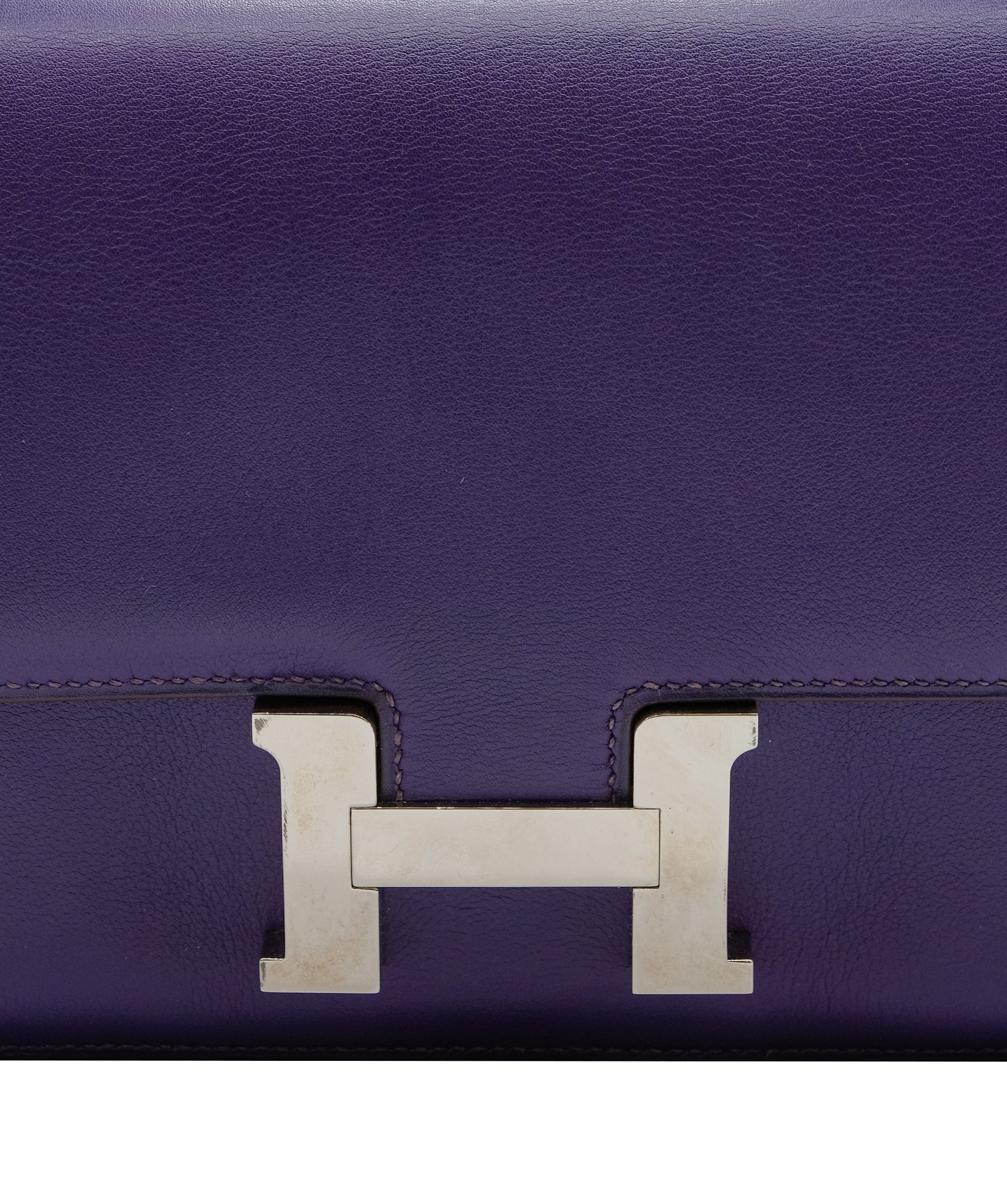 Hermès Hermes Constance Elan Iris Swift Leather PHW 25cm O  DBXS0052