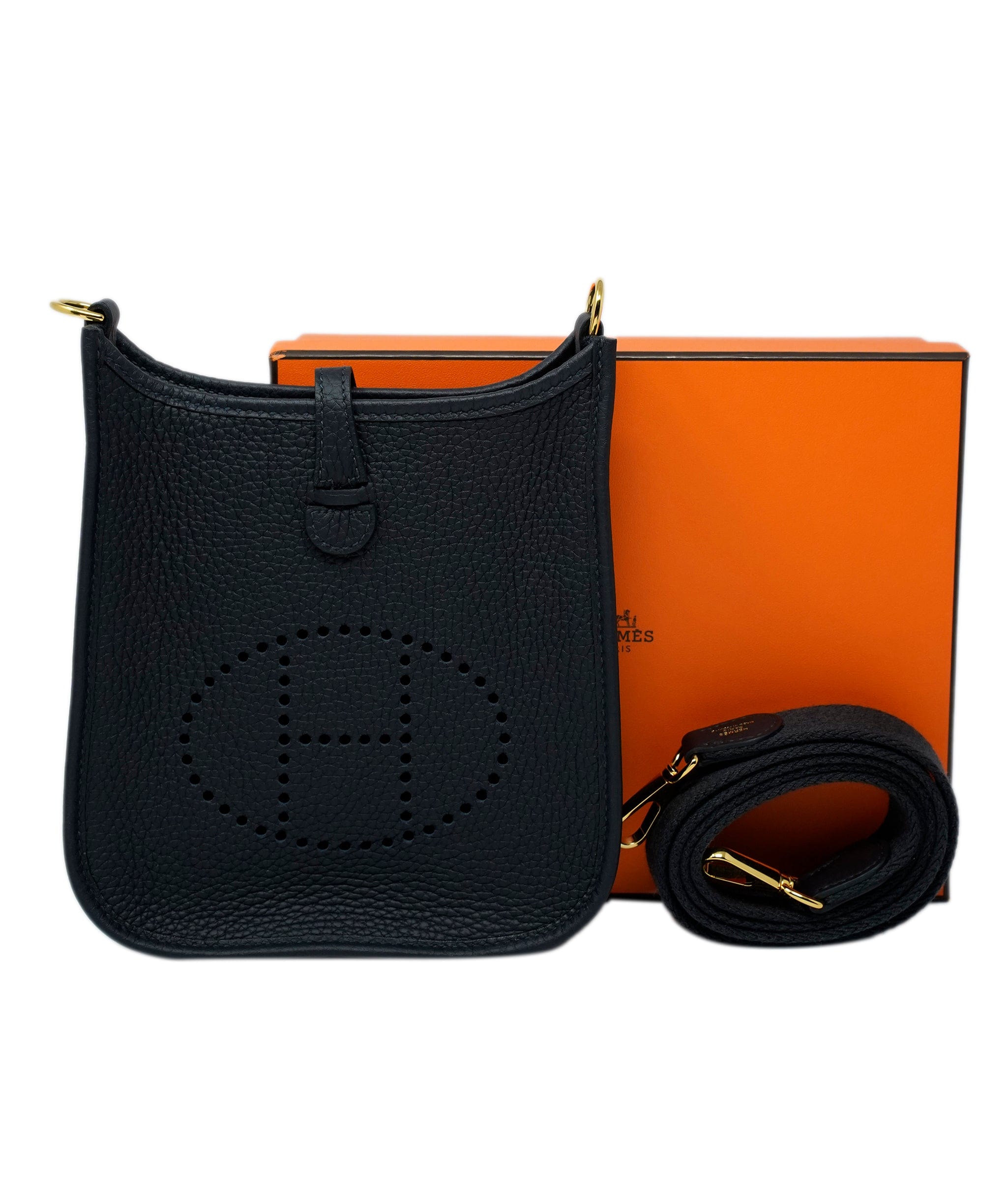 Hermès Hermes evelyne TPM black with GHW  AJC0266