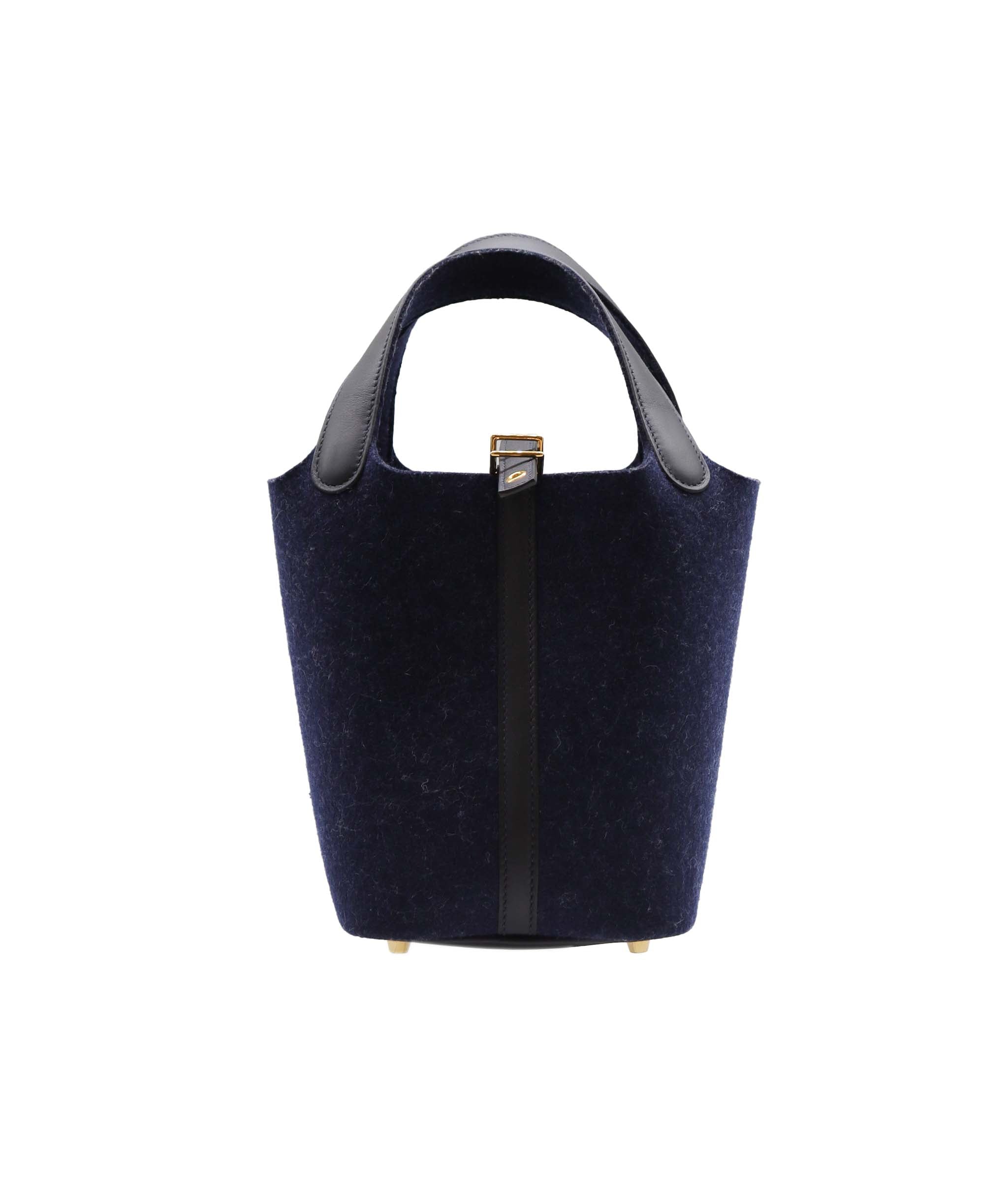 Hermès HERMES "FELT" PICOTIN 18 NAVY BLUE RJC4445