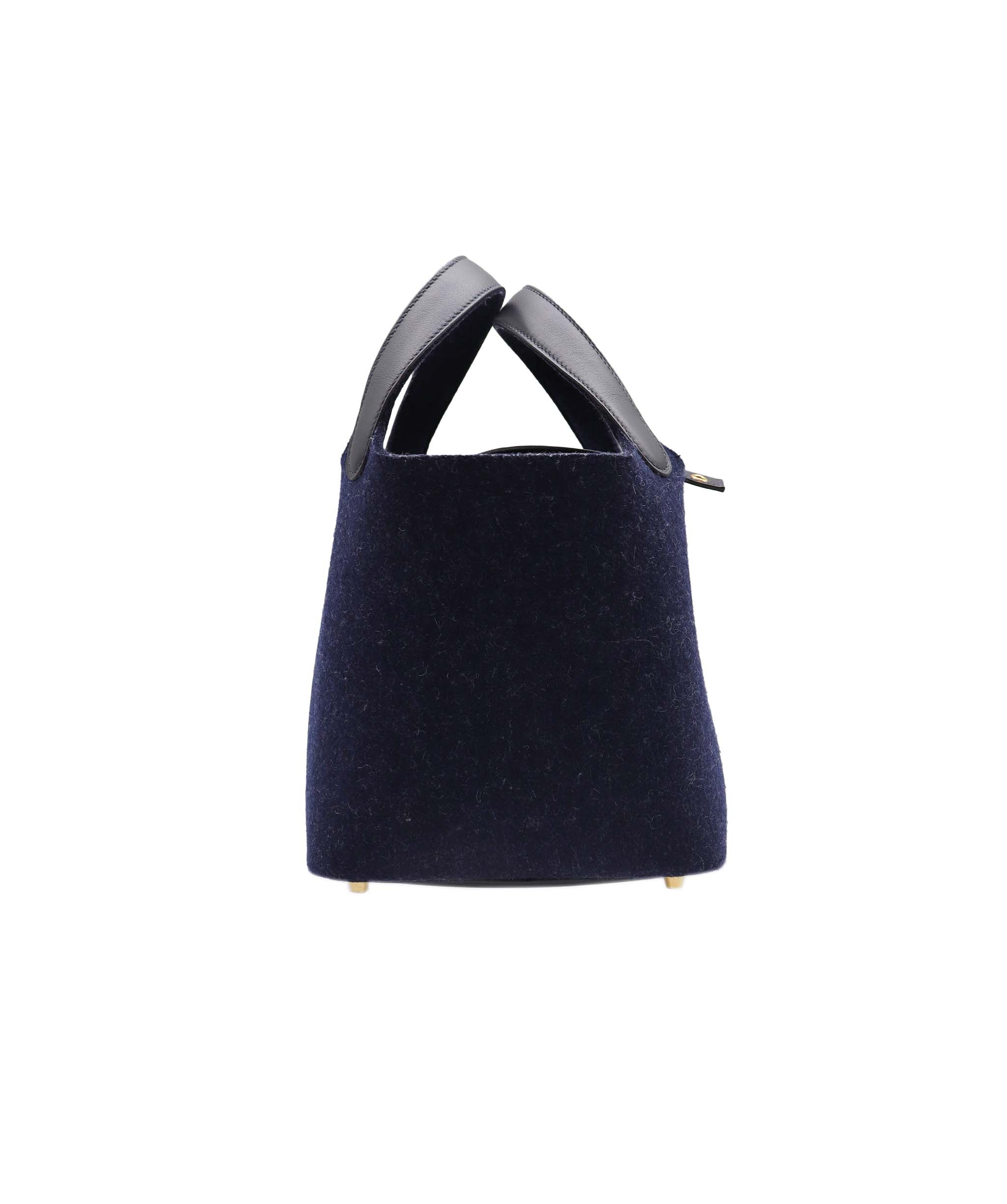 Hermès HERMES "FELT" PICOTIN 18 NAVY BLUE RJC4445