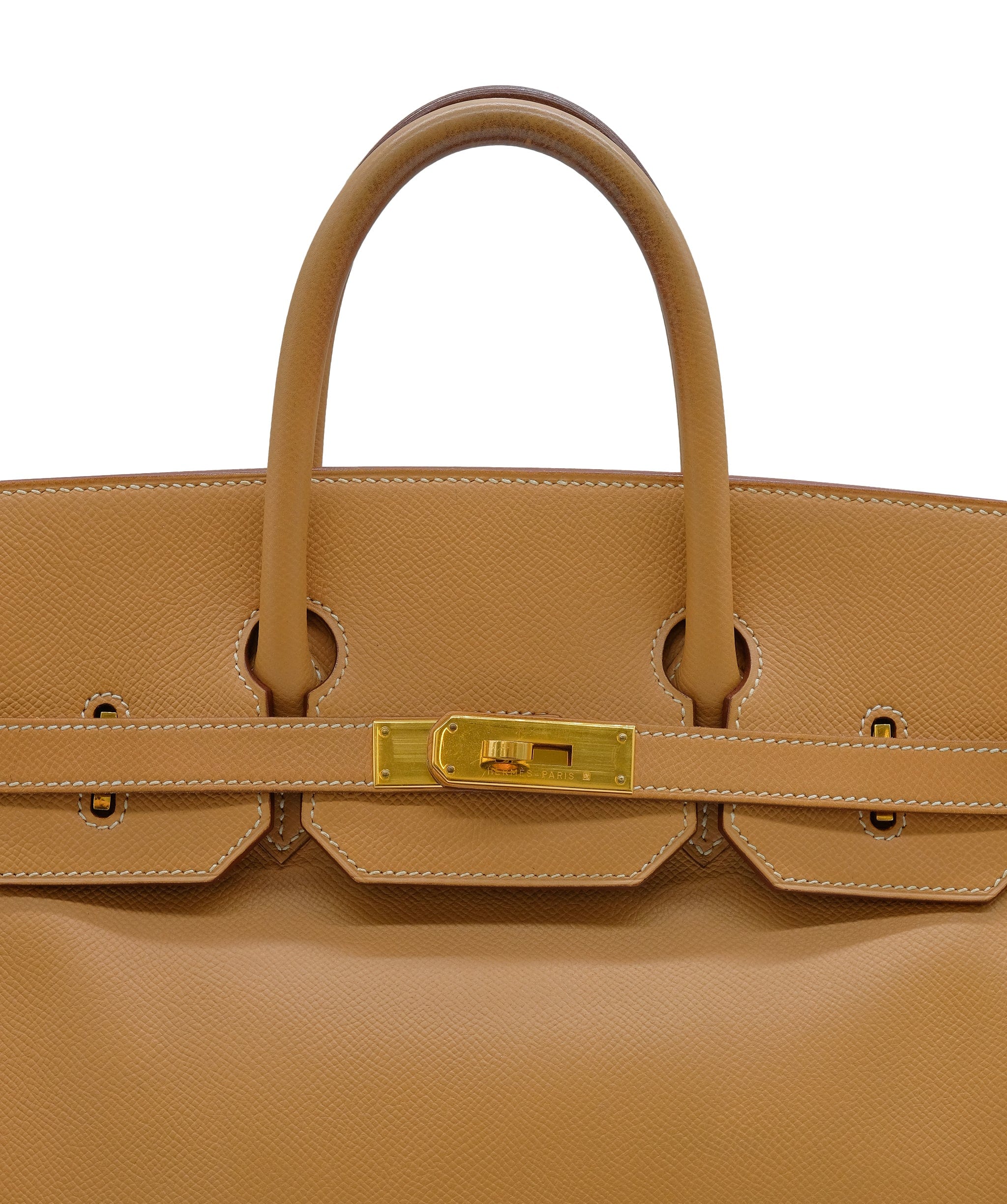 Hermès HERMES HAUT A COURROIES 32 NATURAL COUCHEVEL HAND BAG □B	 DXBS0452