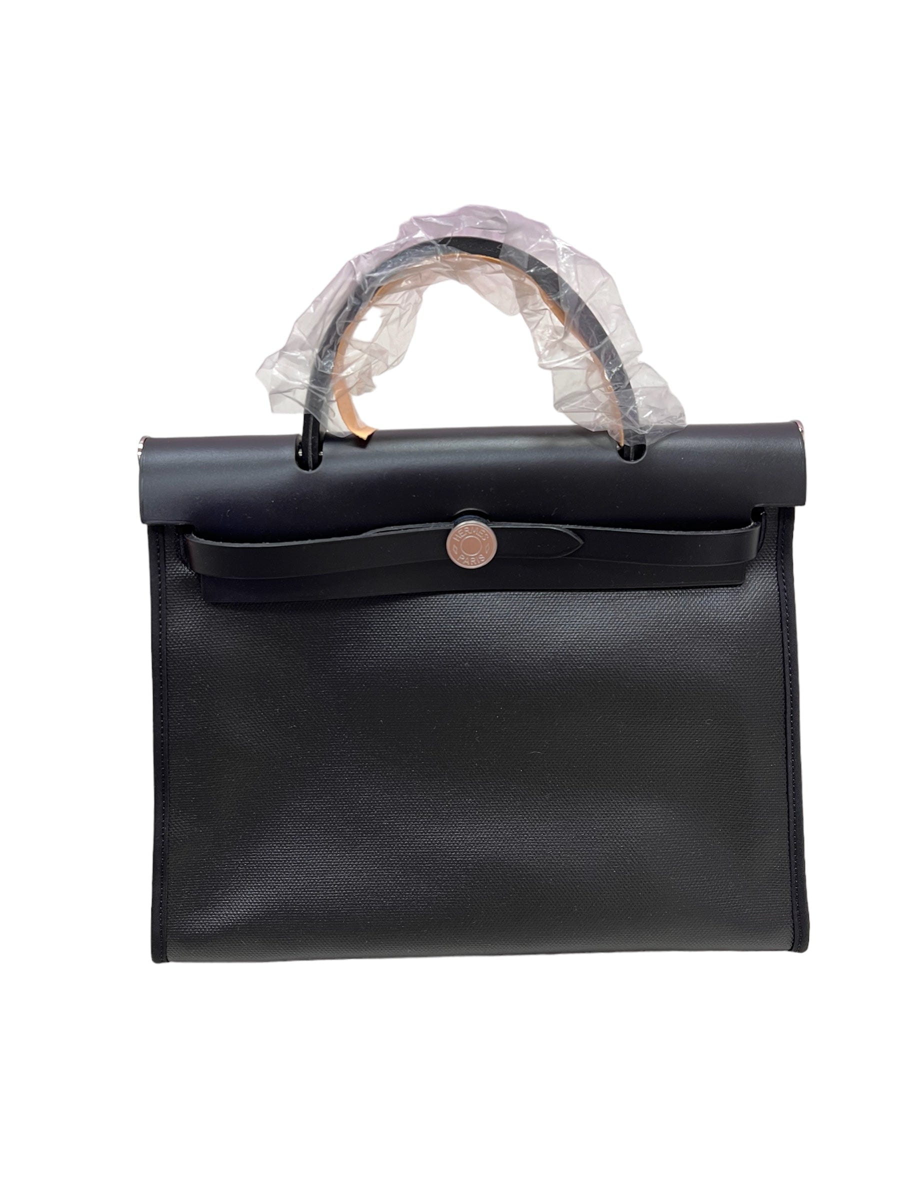 Hermès Hermes Herbag 31 Black / Black PHW #U (Missing Strap) SKC1694